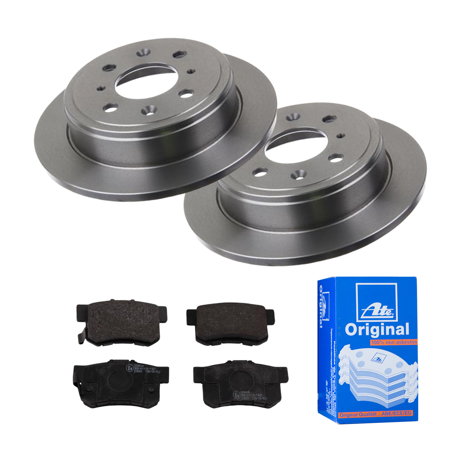 ATE Bremsensatz, Scheibenbremse ijf141fby3 Hinterachse Voll 238mm 10mm für FIAT HONDA MG ROVER SUZUKI