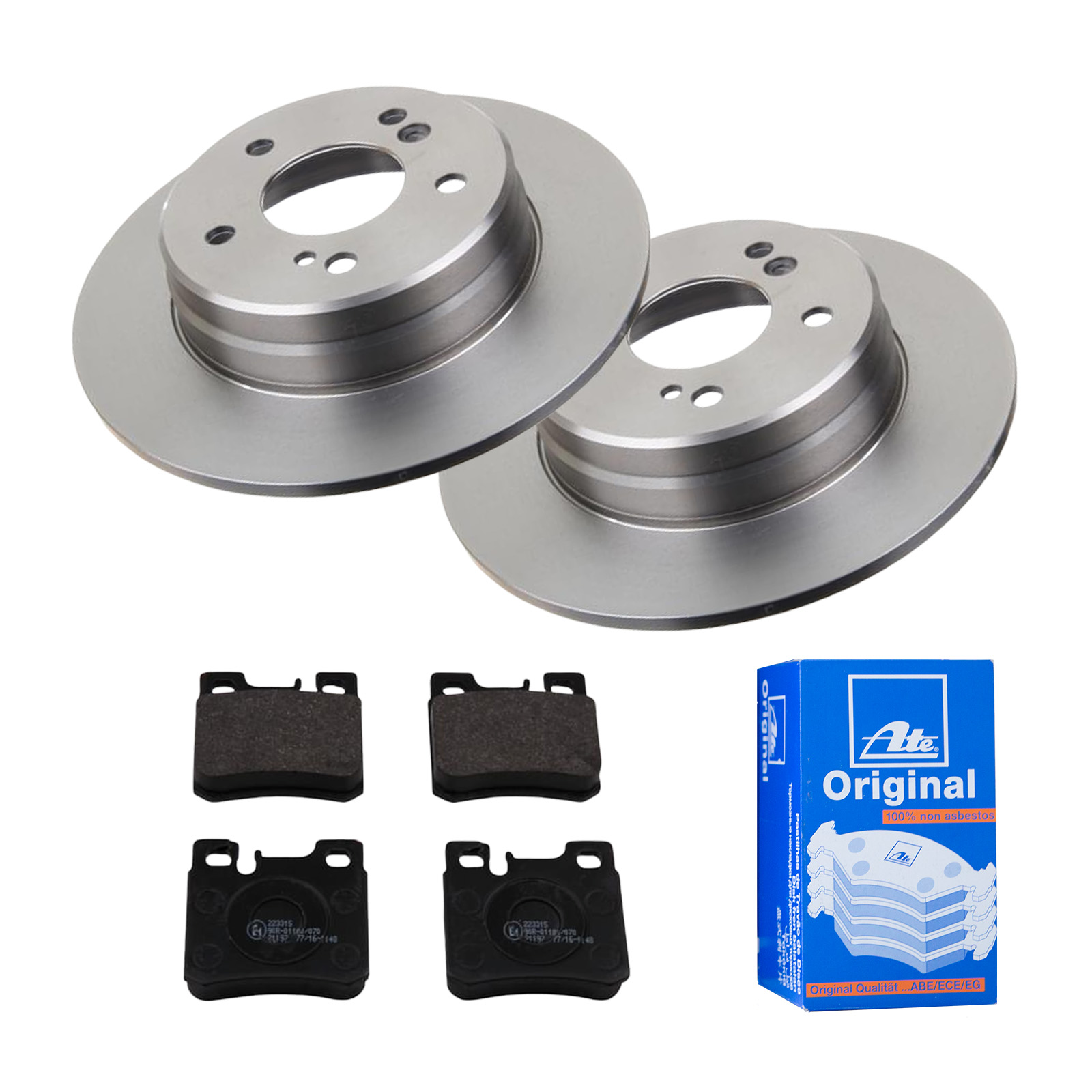 ATE Bremsensatz, Scheibenbremse ijf141fdt5 Hinterachse Voll 278mm 9mm für MERCEDES-BENZ CHRYSLER