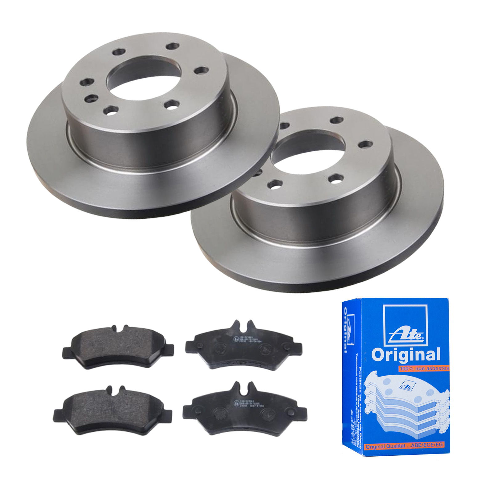 ATE Bremsensatz, Scheibenbremse ijf141fek3 Hinterachse Voll 298mm 16mm für MERCEDES-BENZ VAG