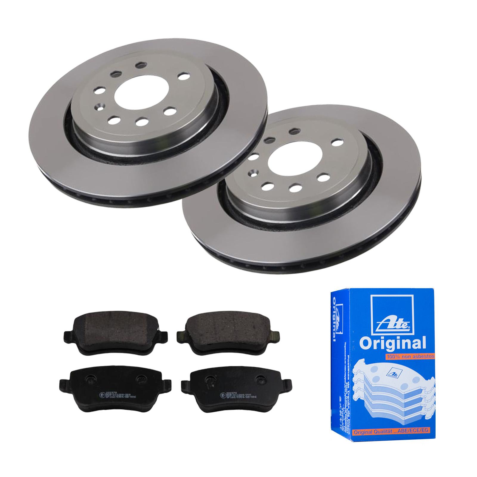 ATE Bremsensatz, Scheibenbremse ijf141ff09 Hinterachse belüftet 292mm 19mm für VAUXHALL SAAB FIAT OPEL