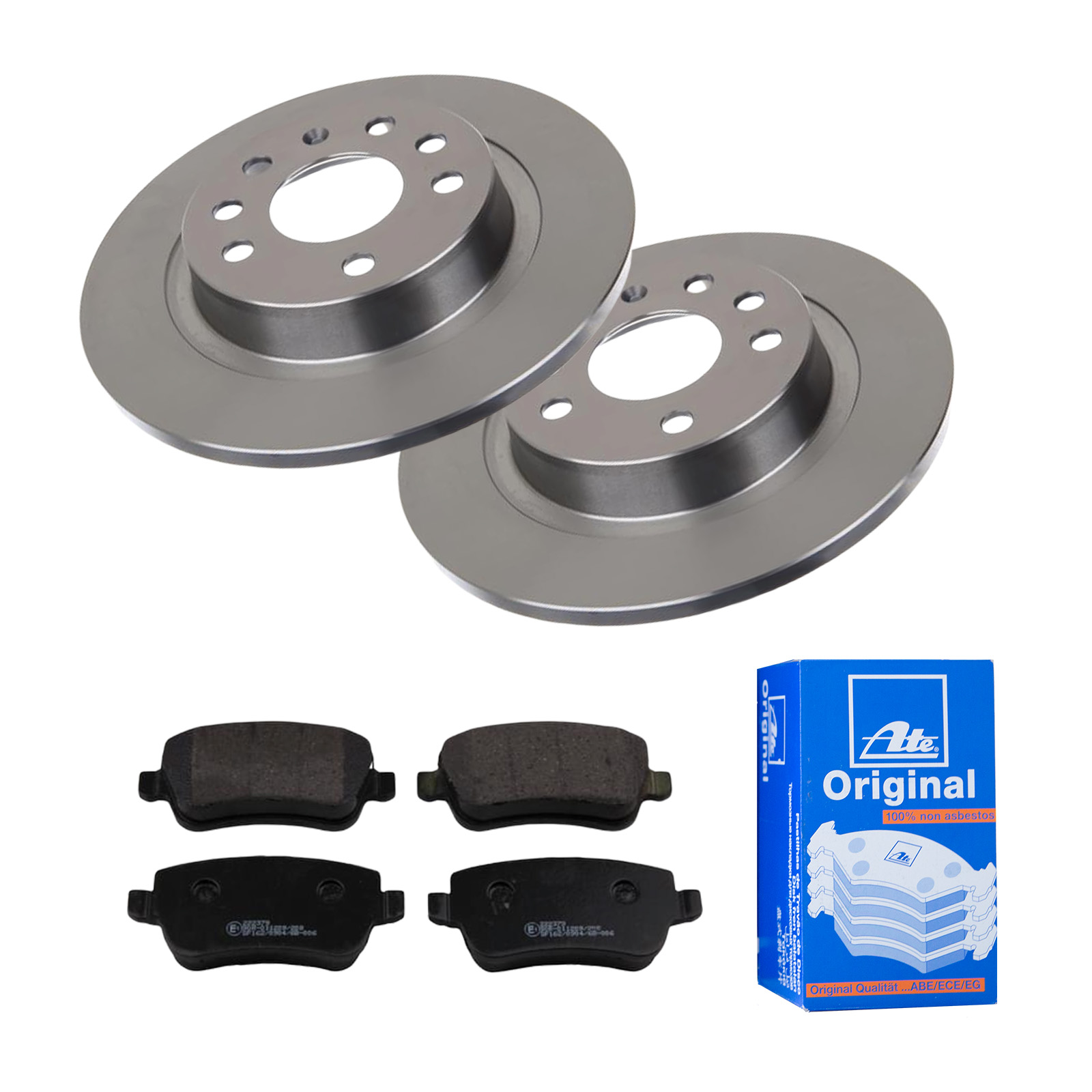 ATE Bremsensatz, Scheibenbremse ijf141fft7 Hinterachse Voll 278mm 11mm für VAUXHALL SAAB FIAT OPEL
