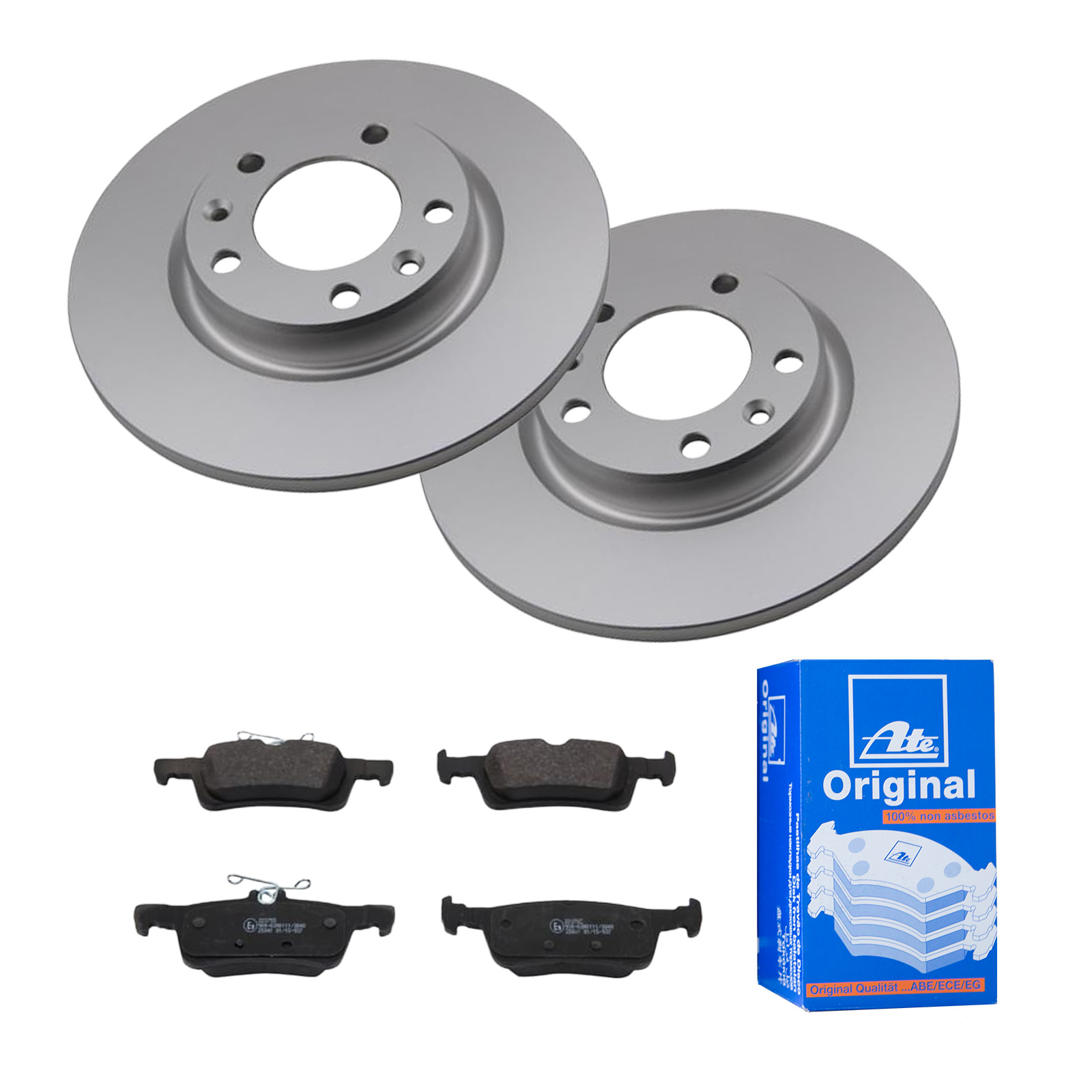 ATE Bremsensatz, Scheibenbremse ijf141fy84 Hinterachse Voll 268mm 12mm für CITROËN VAUXHALL PEUGEOT