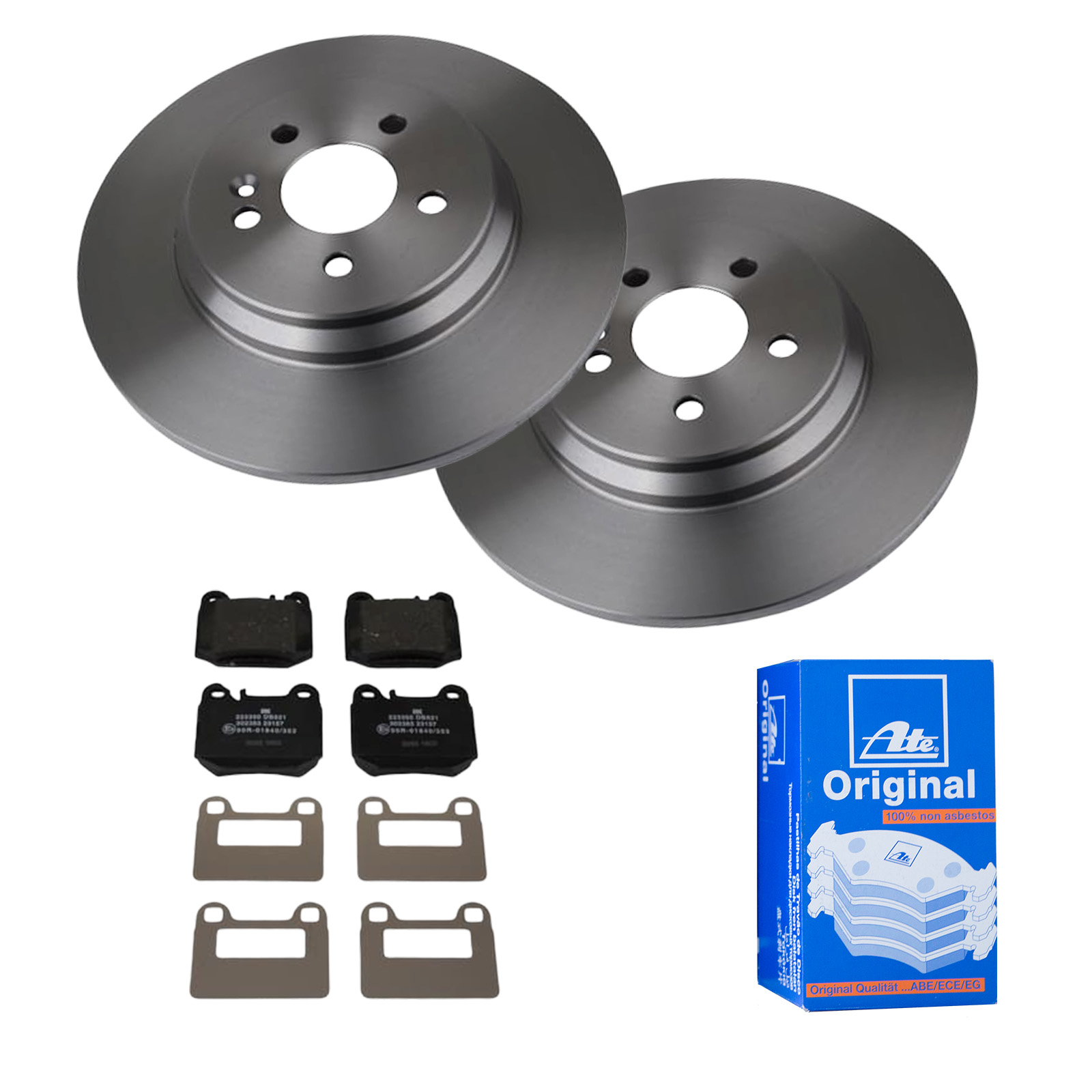 ATE Bremsensatz, Scheibenbremse ijf141fz22 Hinterachse Voll 331mm 13mm für MERCEDES-BENZ