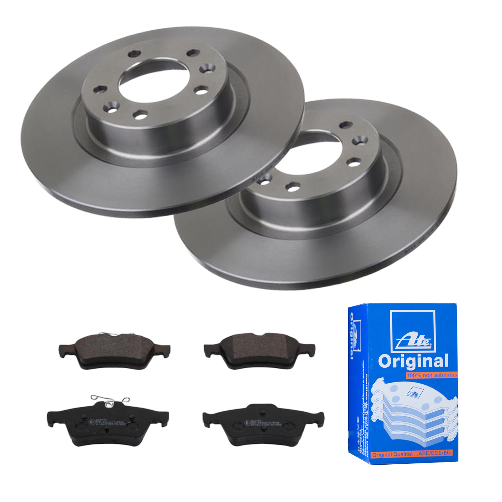 ATE Bremsensatz, Scheibenbremse ijf141g1e6 Hinterachse Voll 290mm 12mm für PEUGEOT