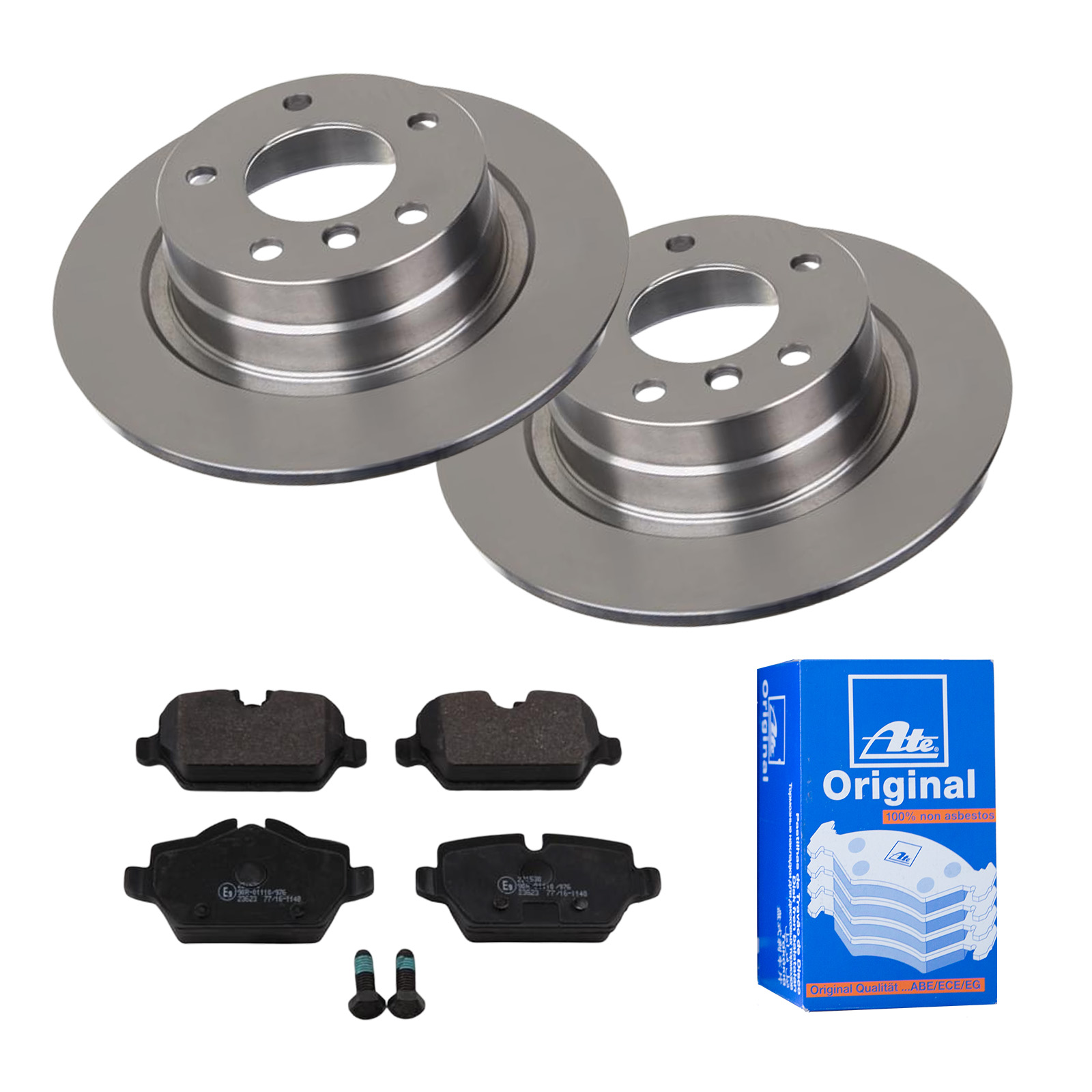ATE Bremsensatz, Scheibenbremse ijf141g378 Hinterachse Voll 296mm 10mm für BMW MINI