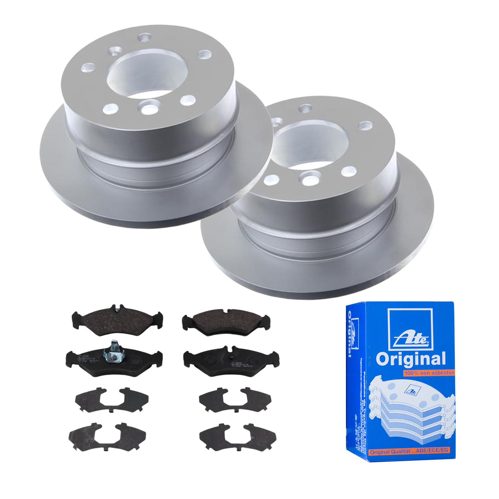 ATE Bremsensatz, Scheibenbremse ijf141g3g4 Hinterachse Voll 258mm 12mm für MERCEDES-BENZ VAG