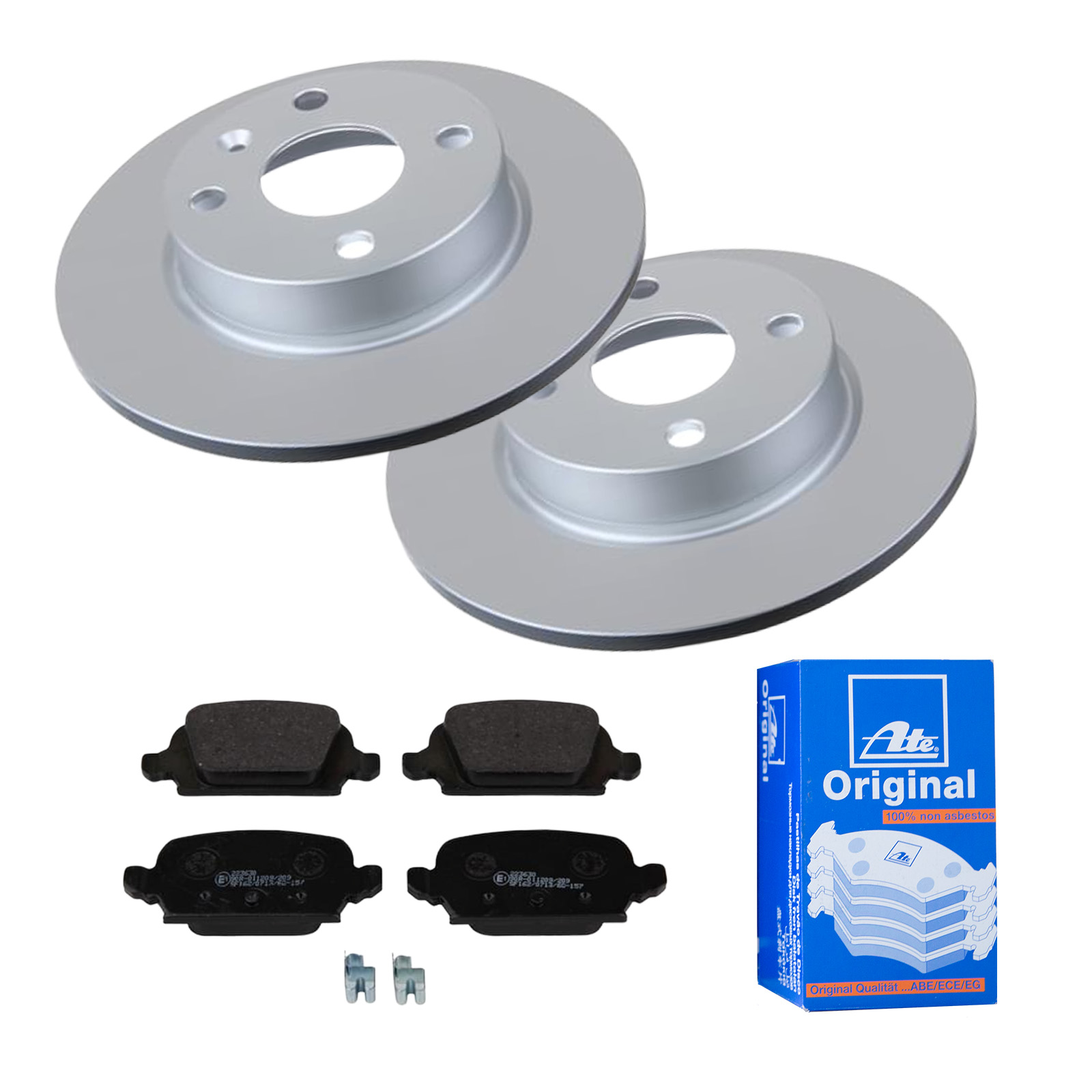 ATE Bremsensatz, Scheibenbremse ijf141g3z6 Hinterachse Voll 240mm 10mm für OPEL VAUXHALL