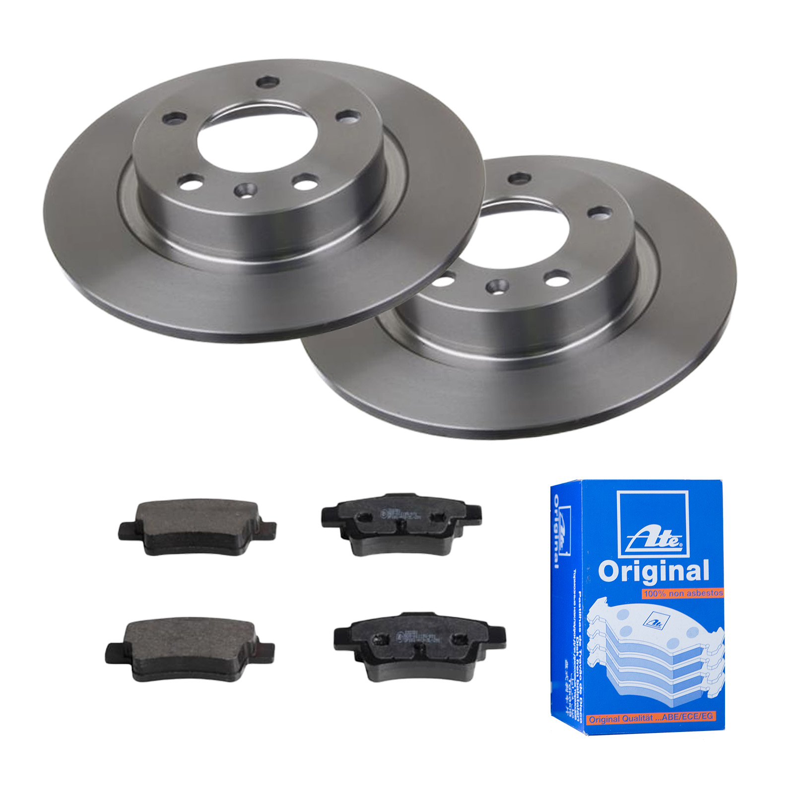 ATE Bremsensatz, Scheibenbremse ijf141g482 Hinterachse Voll 264mm 10mm für OPEL VAUXHALL