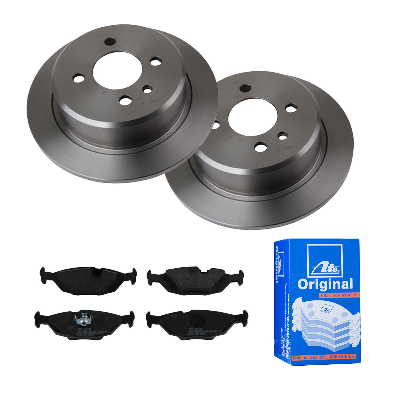ATE Bremsensatz, Scheibenbremse ijf141g4h8 Hinterachse Voll 258mm 10mm für BMW