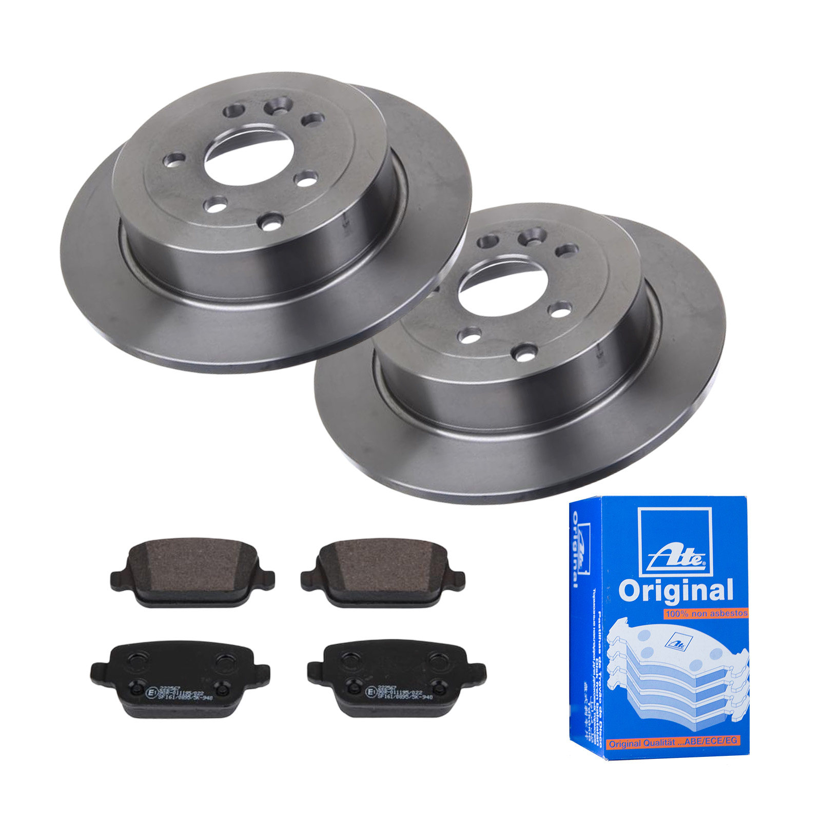 ATE Bremsensatz, Scheibenbremse ijf141g4z0 Hinterachse Voll 302mm 12mm für VOLVO LAND ROVER