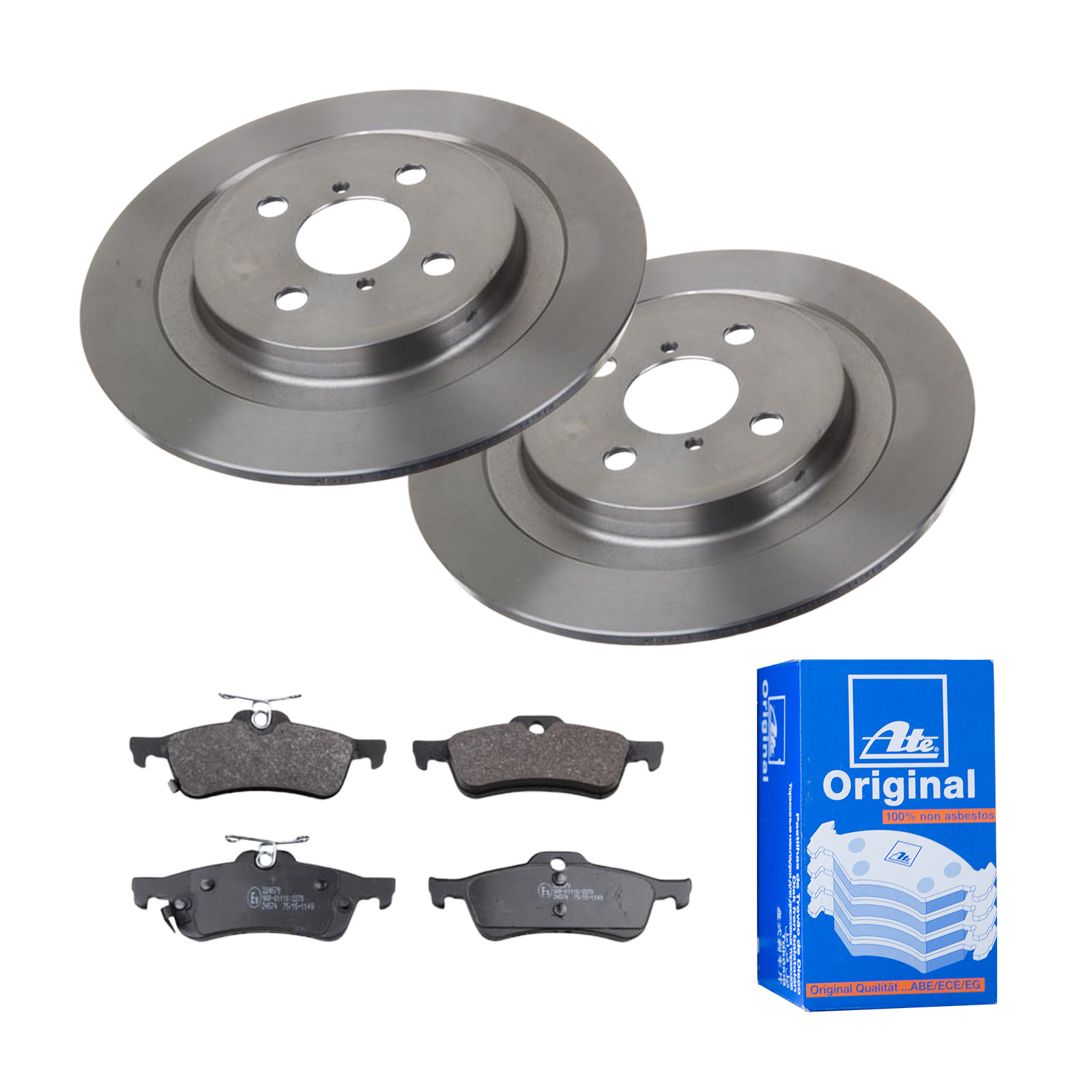 ATE Bremsensatz, Scheibenbremse ijf141g9x4 Hinterachse Voll 278mm 9mm für TOYOTA