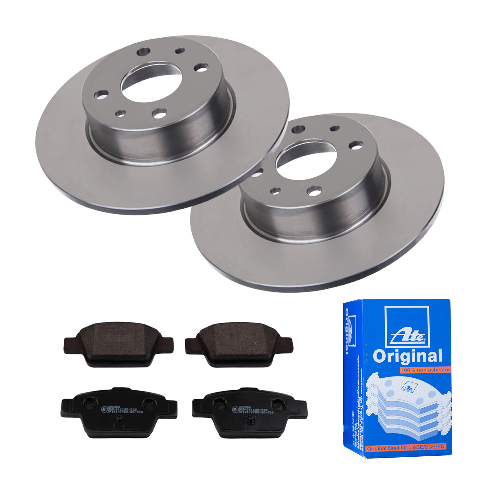 ATE Bremsensatz, Scheibenbremse ijf141ga60 Hinterachse Voll 251mm 10mm für FIAT