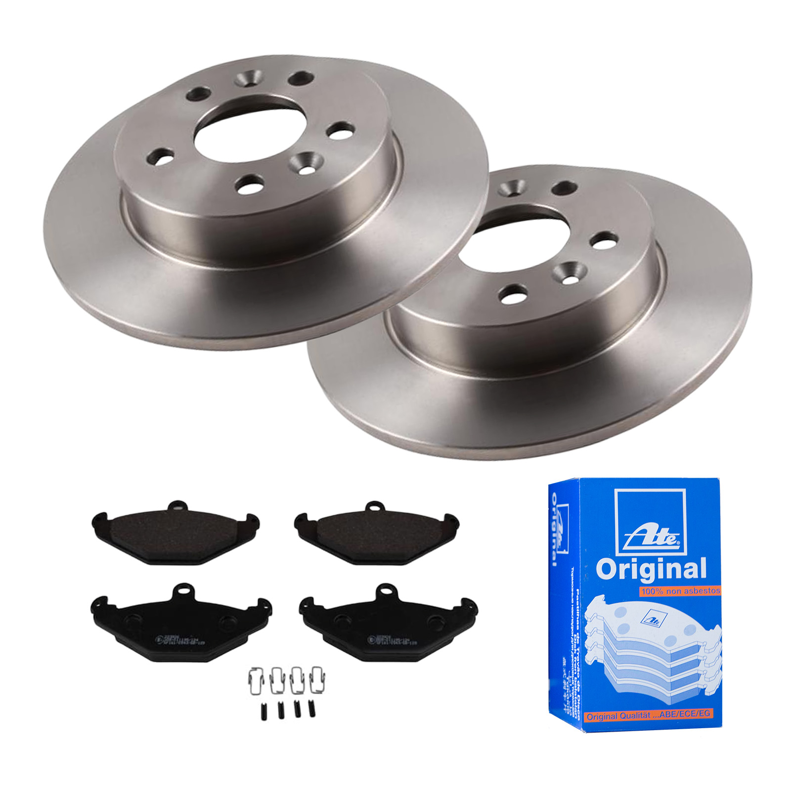 ATE Bremsensatz, Scheibenbremse ijf141gc88 Hinterachse Voll 265mm 10mm für RENAULT