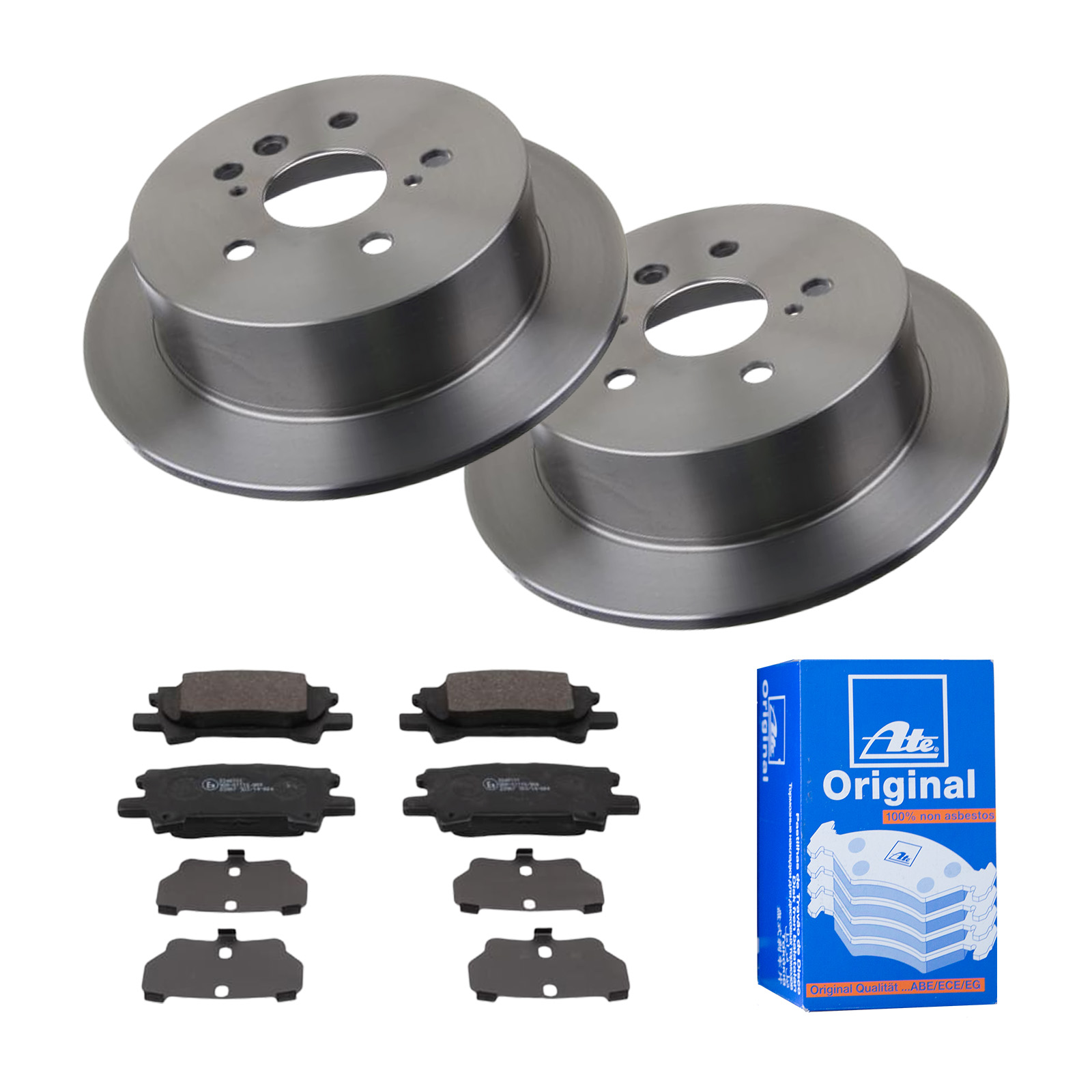 ATE Bremsensatz, Scheibenbremse ijf141gd92 Hinterachse Voll 288mm 10mm für LEXUS TOYOTA