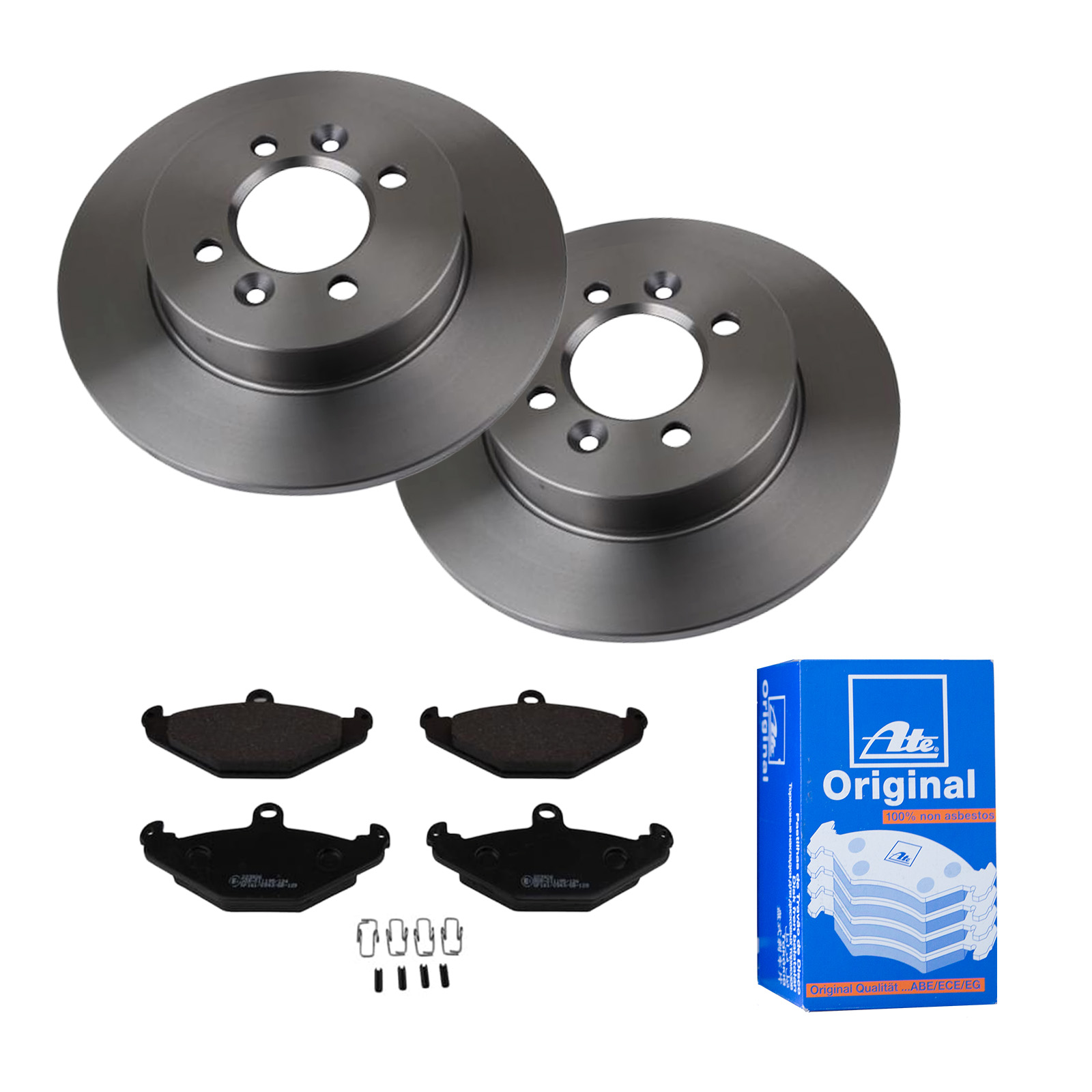ATE Bremsensatz, Scheibenbremse ijf141gdr4 Hinterachse Voll 265mm 10mm für RENAULT