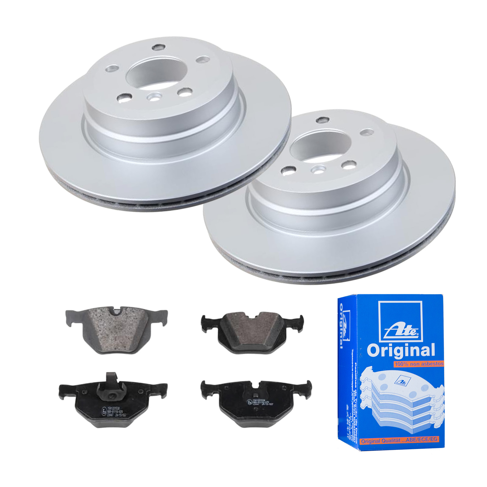 ATE Bremsensatz, Scheibenbremse ijf141gea6 Hinterachse belüftet 320mm 19mm für BMW
