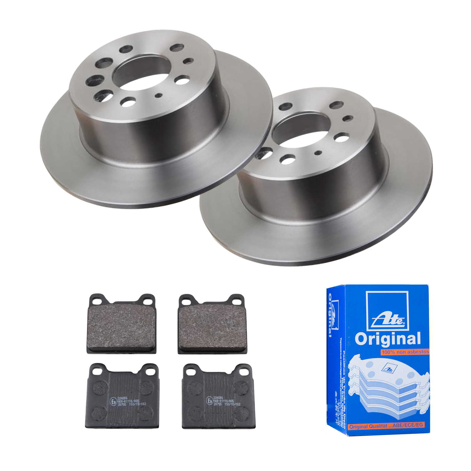 ATE Bremsensatz, Scheibenbremse ijf141ges8 Hinterachse Voll 281mm 9mm für VOLVO