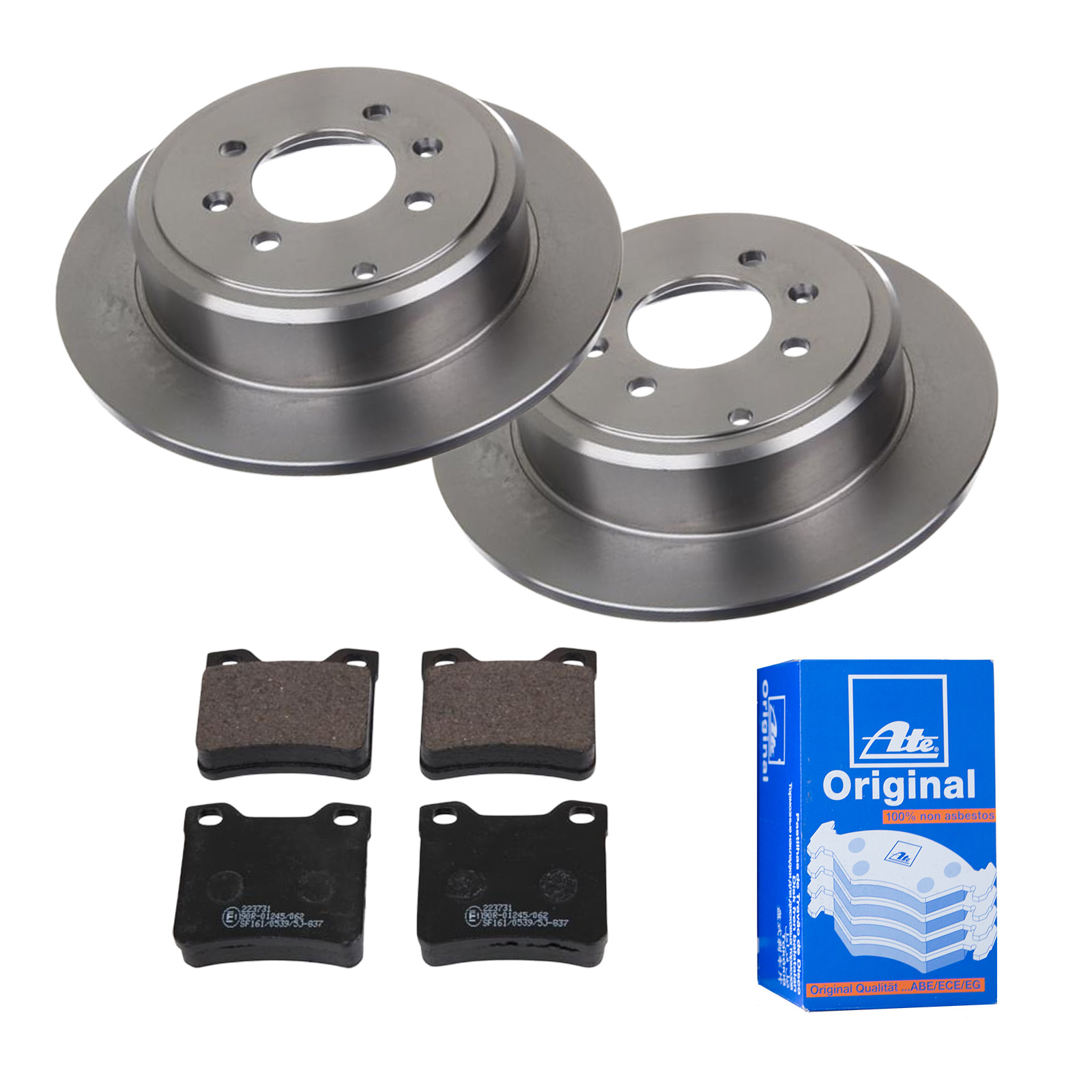 ATE Bremsensatz, Scheibenbremse ijf141ggx6 Hinterachse Voll 290mm 10mm für PEUGEOT