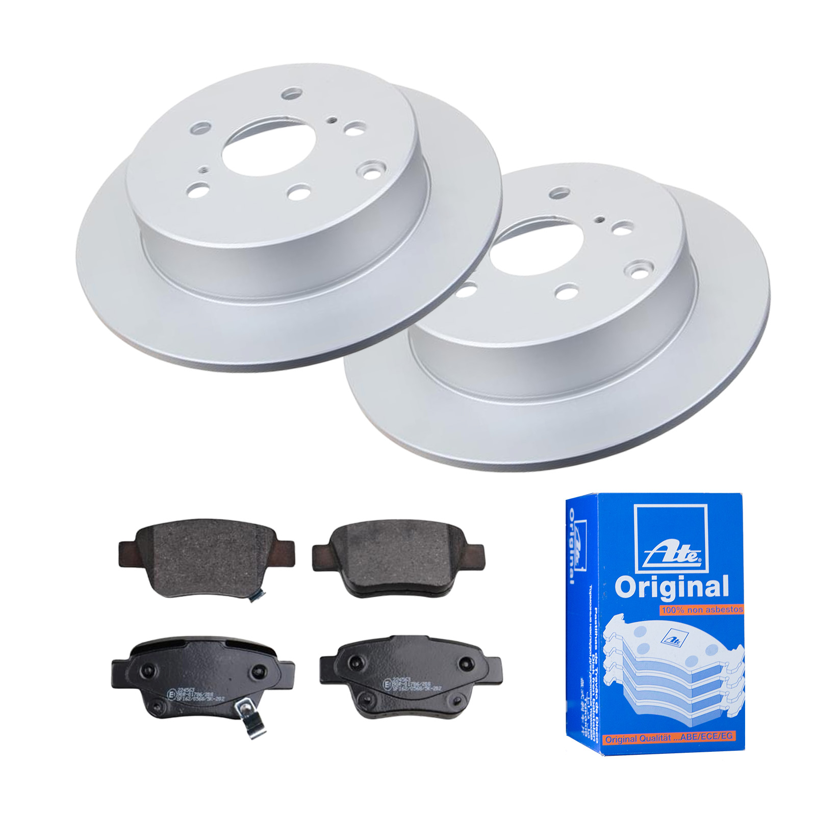 ATE Bremsensatz, Scheibenbremse ijf141gho4 Hinterachse Voll 290mm 10mm für TOYOTA