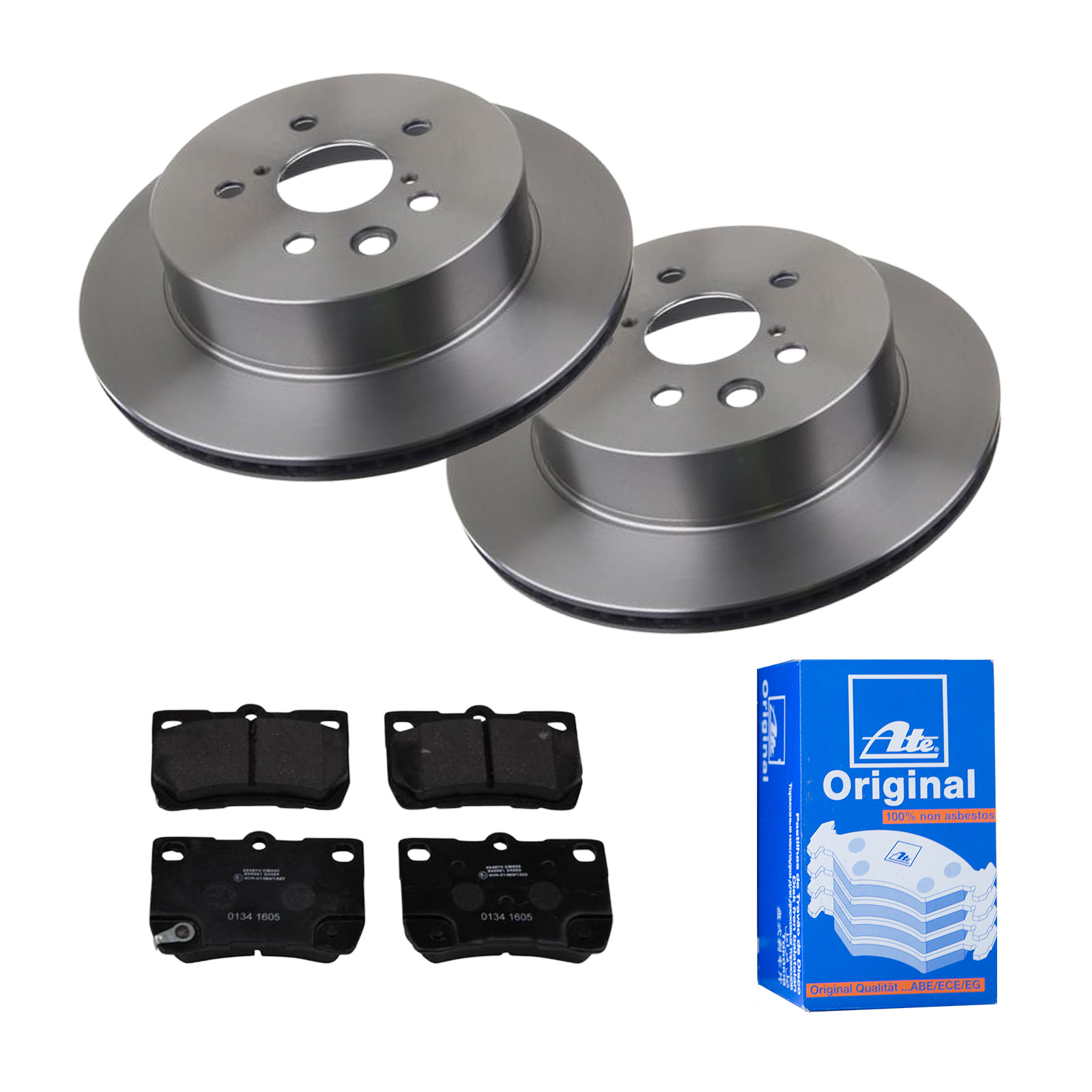 ATE Bremsensatz, Scheibenbremse ijf141gk18 Hinterachse belüftet 310mm 18mm für LEXUS