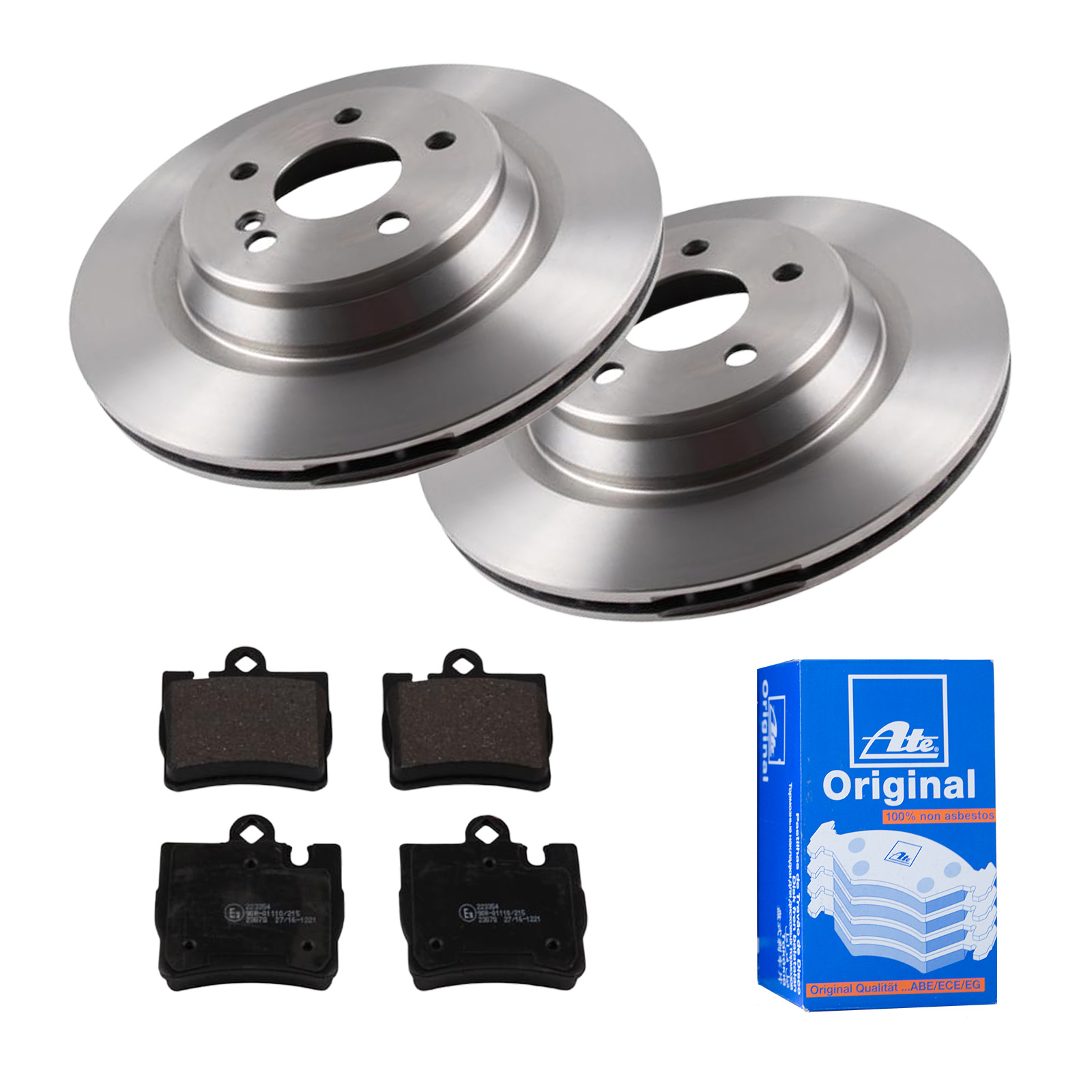 ATE Bremsensatz, Scheibenbremse ijf141gom0 Hinterachse belüftet 315mm 22mm für MAYBACH MERCEDES-BENZ