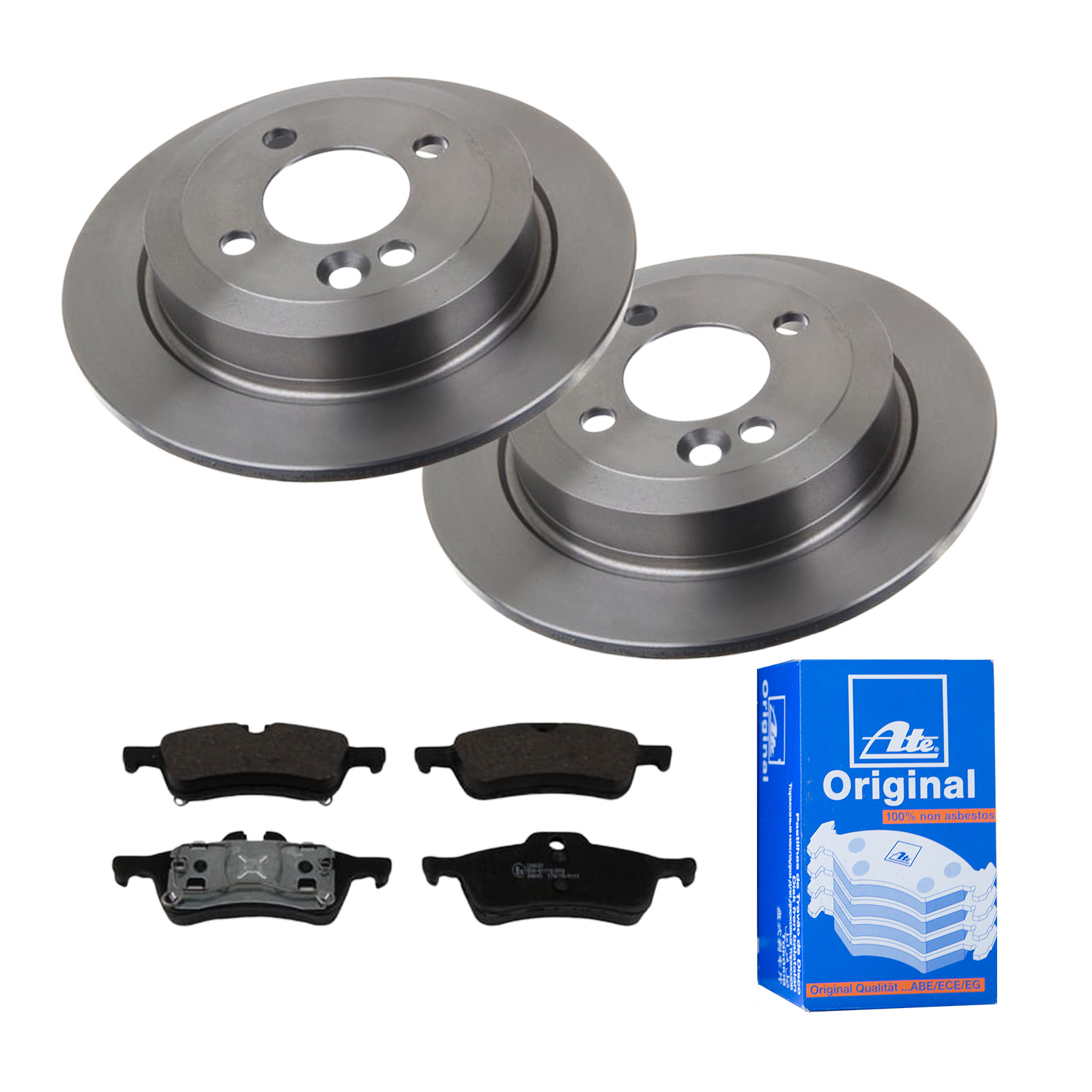 ATE Bremsensatz, Scheibenbremse ijf141gpp4 Hinterachse Voll 259mm 10mm für MINI BMW
