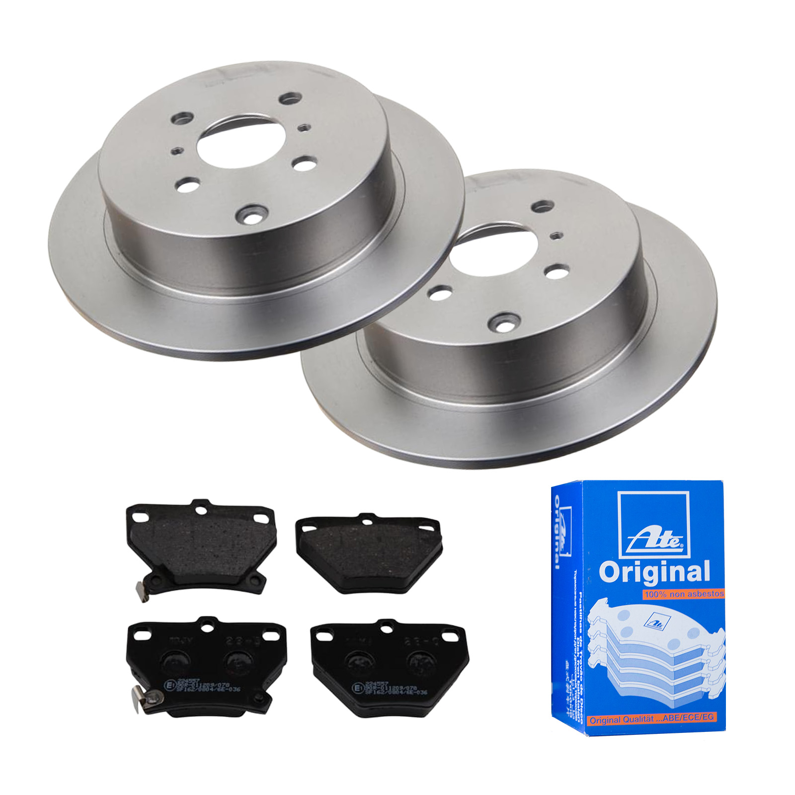 ATE Bremsensatz, Scheibenbremse ijf141gpy0 Hinterachse Voll 269mm 9mm für TOYOTA