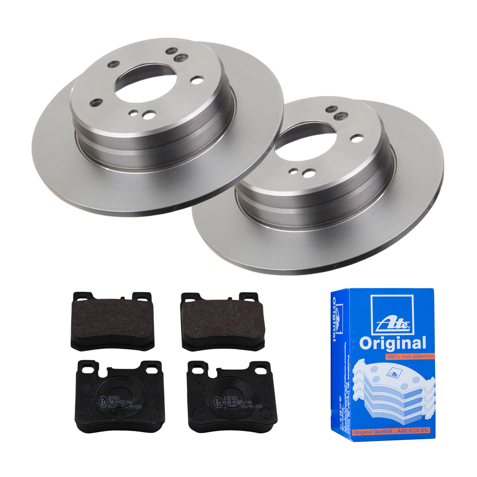 ATE Bremsensatz, Scheibenbremse ijf141guu4 Hinterachse Voll 278mm 9mm für MERCEDES-BENZ CHRYSLER