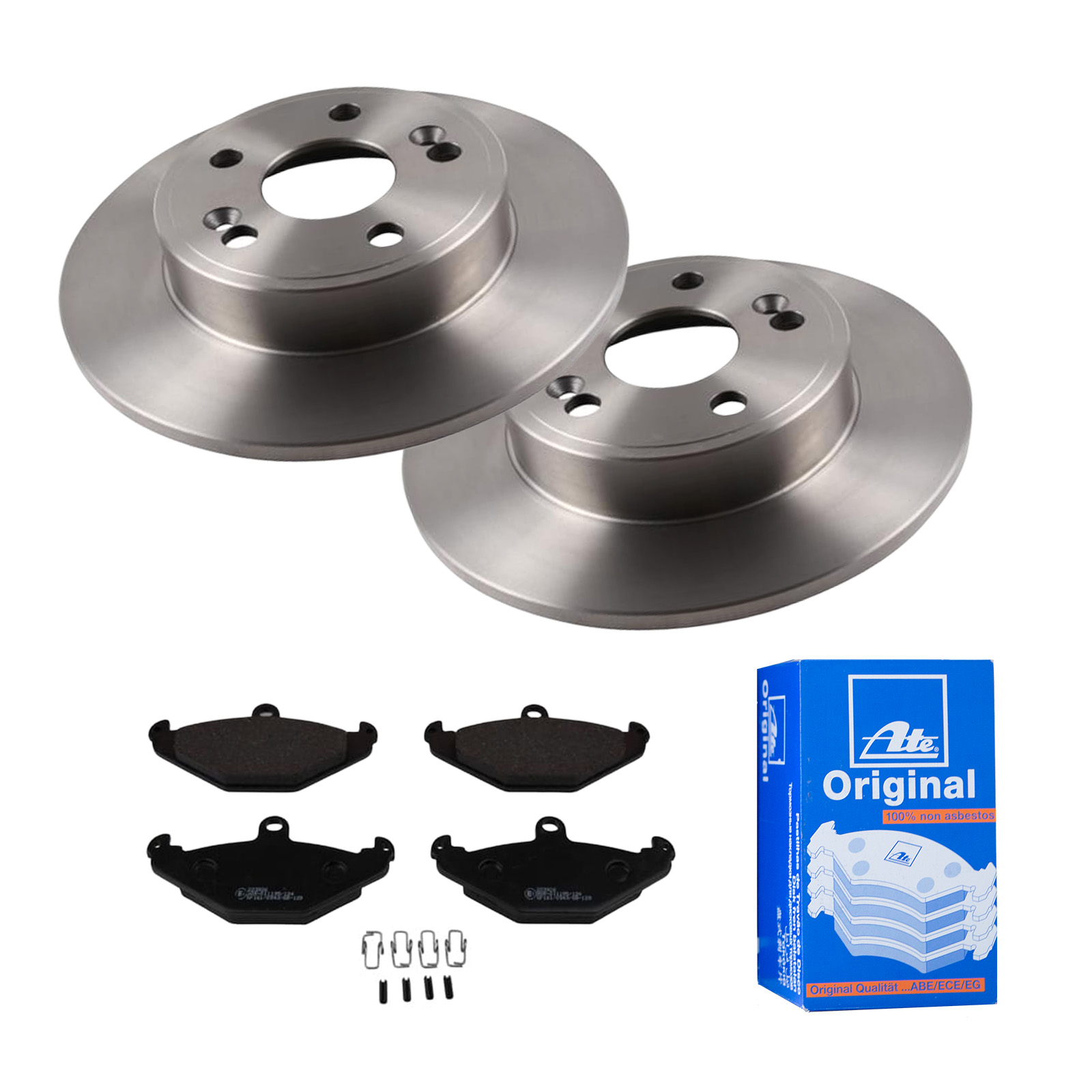 ATE Bremsensatz, Scheibenbremse ijf141gvm2 Hinterachse Voll 265mm 10mm für RENAULT