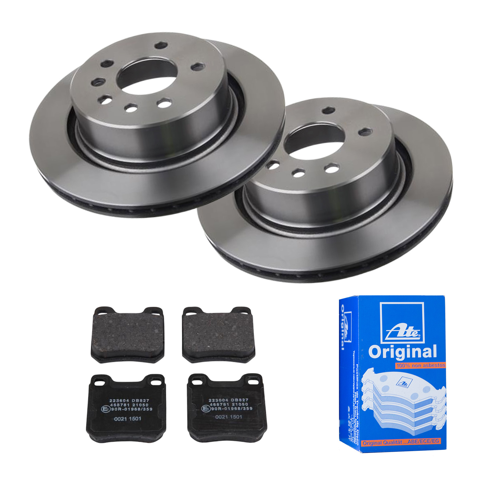 ATE Bremsensatz, Scheibenbremse ijf141gxq0 Hinterachse belüftet 286mm 20mm für VAUXHALL OPEL SAAB