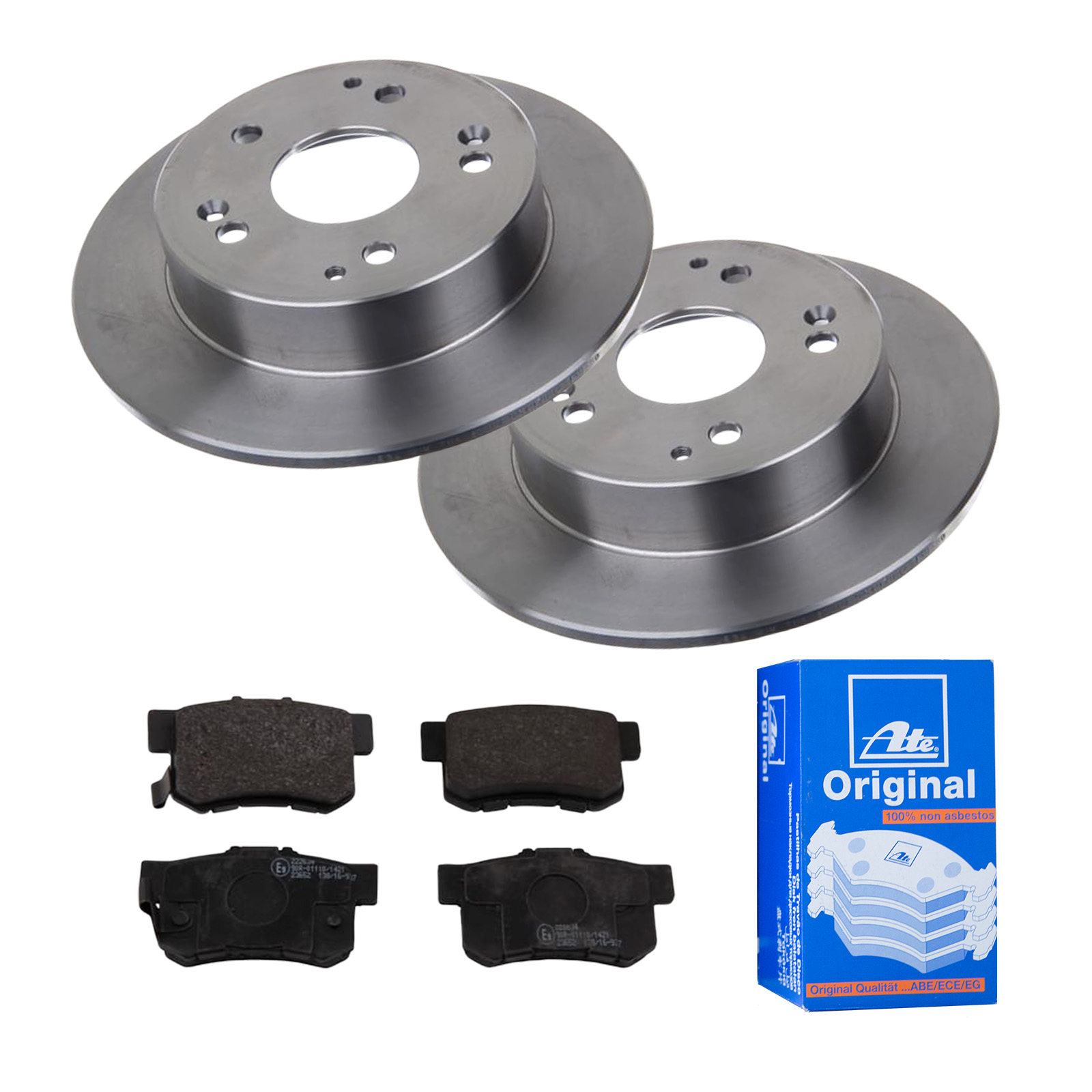 ATE Bremsensatz, Scheibenbremse ijf141gya2 Hinterachse Voll 260mm 10mm für FIAT HONDA MG SUZUKI ROVER