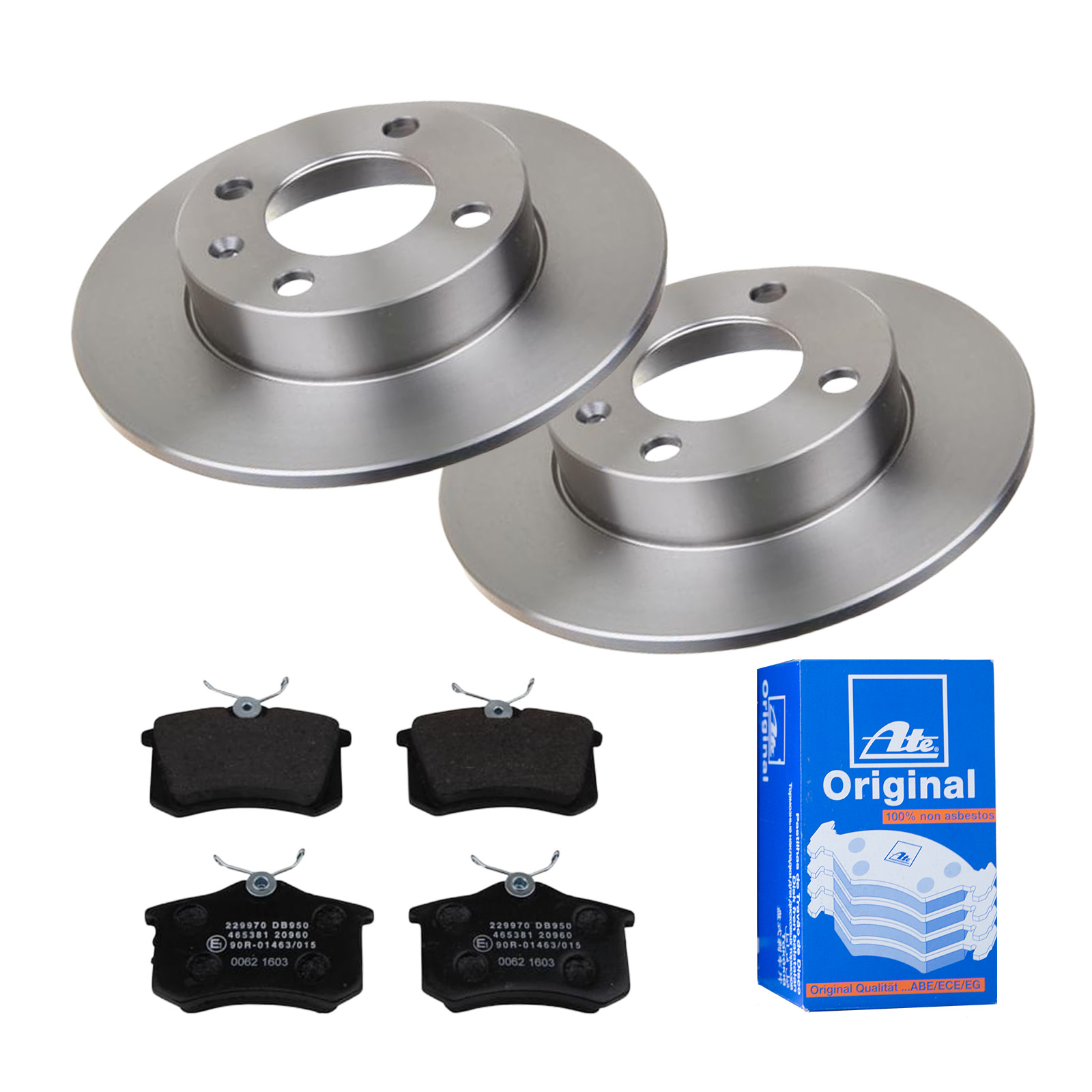 ATE Bremsensatz, Scheibenbremse ijf141gyi8 Hinterachse Voll 232mm 9mm für SEAT VAG