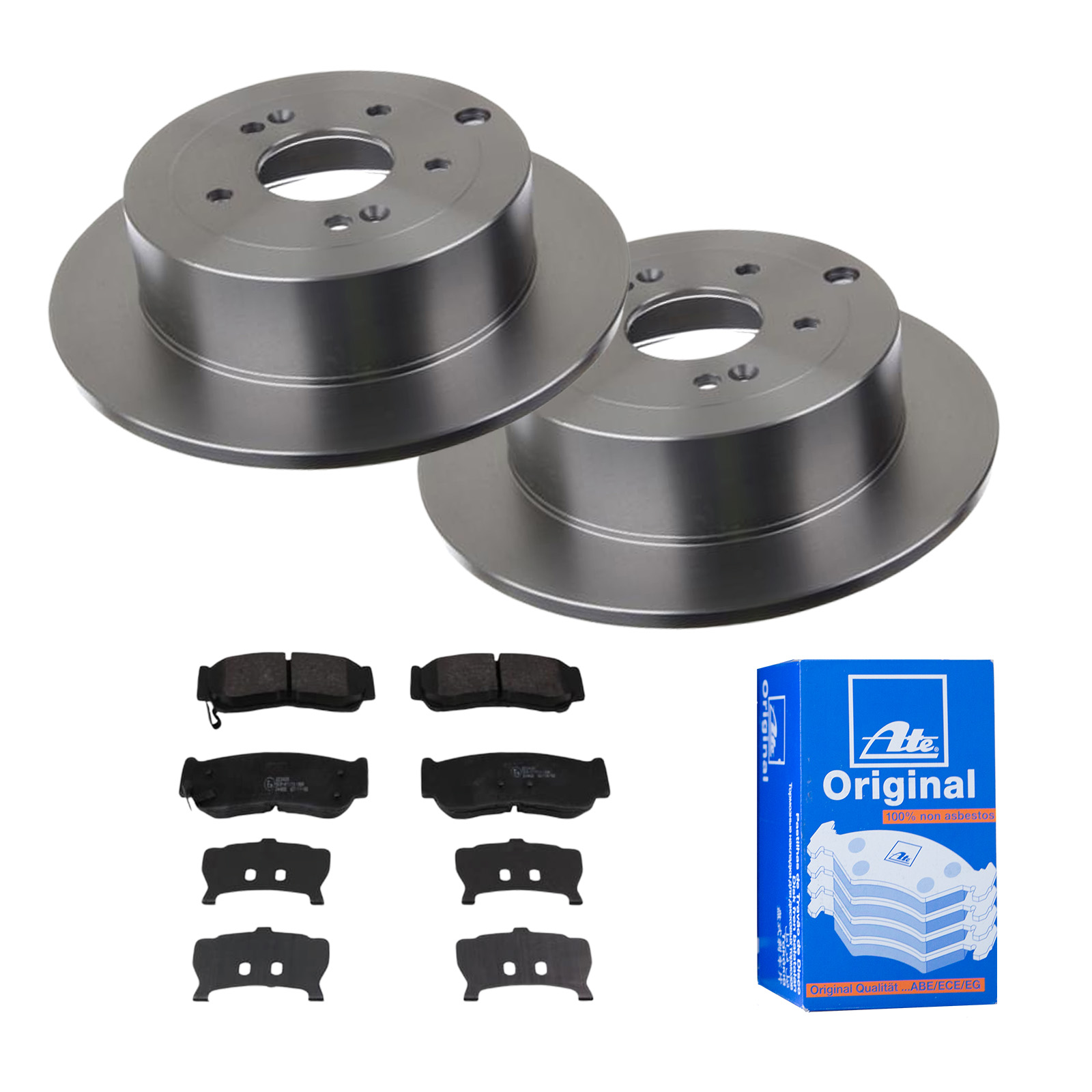 ATE Bremsensatz, Scheibenbremse ijf141h034 Hinterachse Voll 302mm 11mm für HYUNDAI