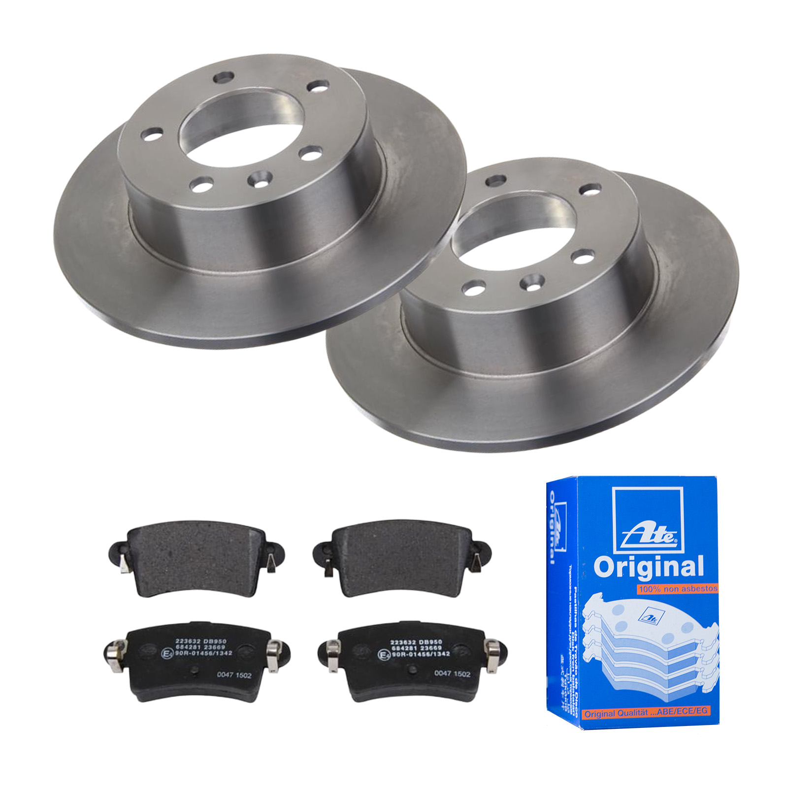 ATE Bremsensatz, Scheibenbremse ijf141h0l6 Hinterachse Voll 305mm 12mm für OPEL VAUXHALL RENAULT NISSAN