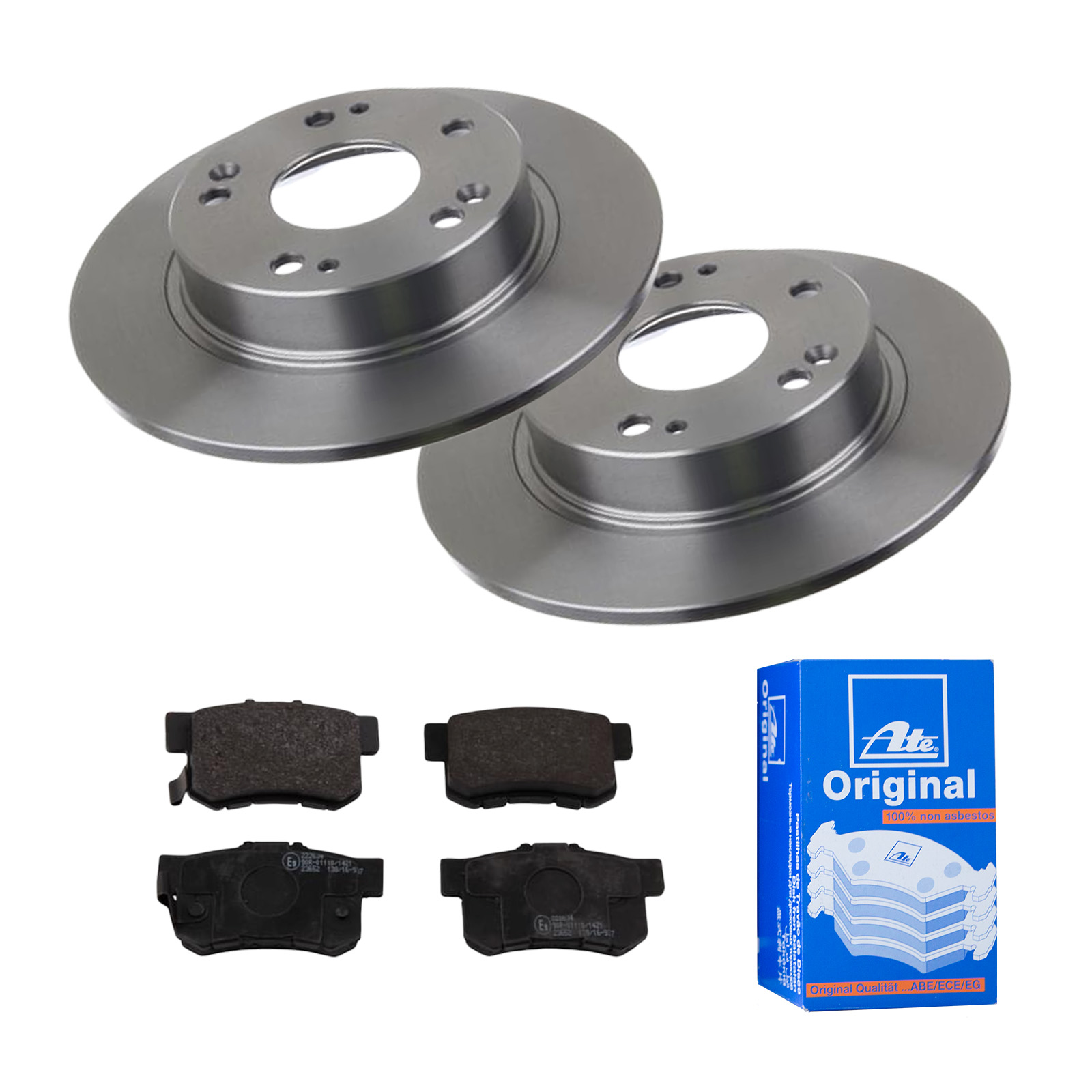 ATE Bremsensatz, Scheibenbremse ijf141h2g8 Hinterachse Voll 260mm 9mm für FIAT HONDA SUZUKI ROVER MG