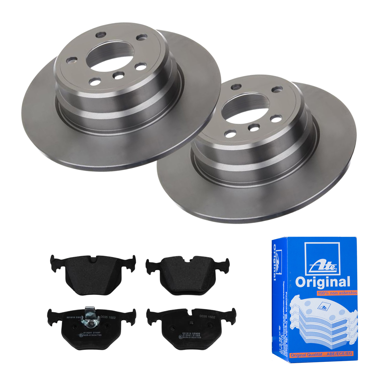 ATE Bremsensatz, Scheibenbremse ijf141h4s2 Hinterachse Voll 324mm 12mm für BMW LAND ROVER