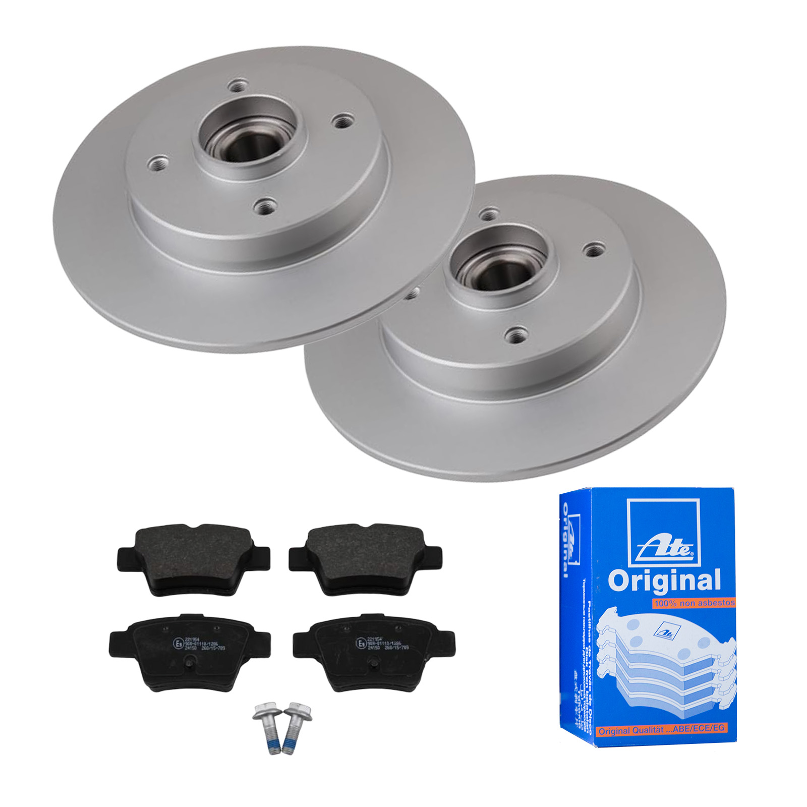 ATE Bremsensatz, Scheibenbremse ijf141h736 Hinterachse Voll 249mm 9mm für PEUGEOT VAUXHALL CITROËN