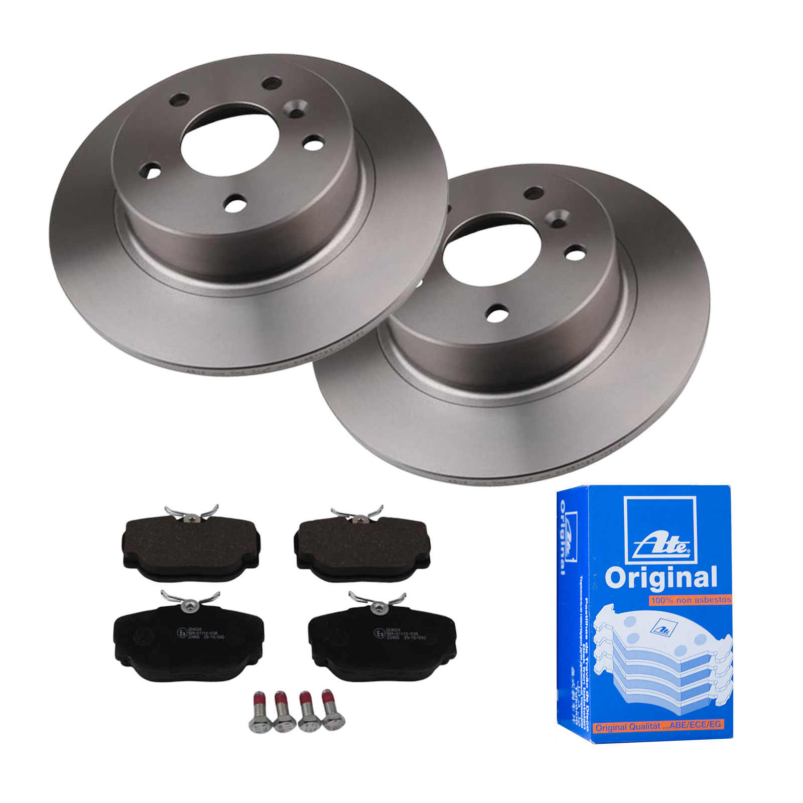 ATE Bremsensatz, Scheibenbremse ijf141h7m8 Hinterachse Voll 304mm 12mm für LAND ROVER