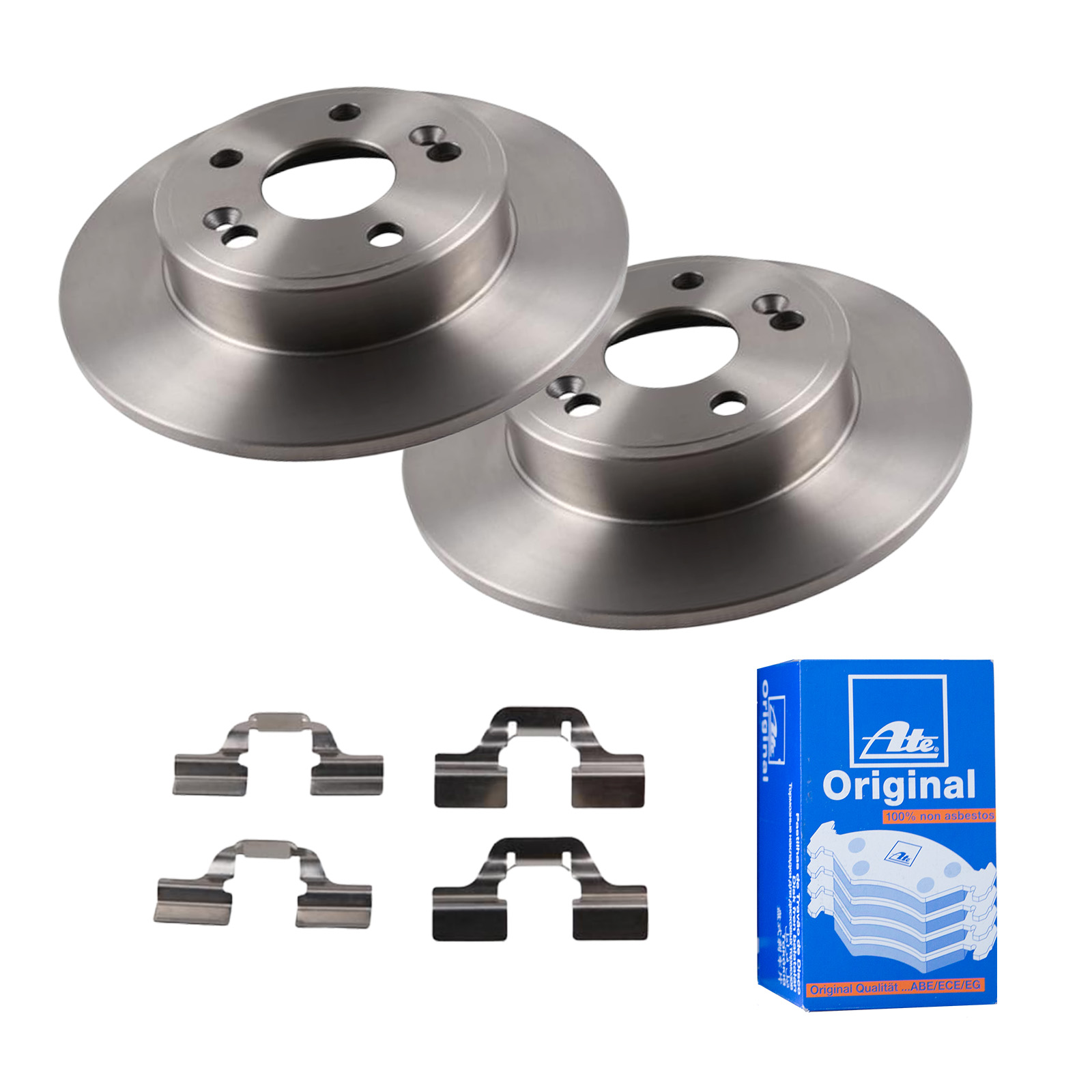 ATE Bremsensatz, Scheibenbremse ijf141ha78 Hinterachse Voll 265mm 10mm für RENAULT