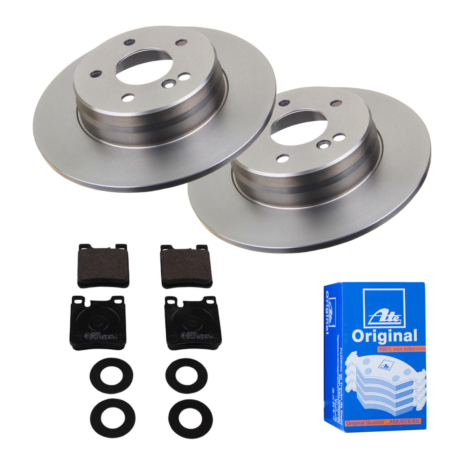 ATE Bremsensatz, Scheibenbremse ijf141hc60 Hinterachse Voll 290mm 10mm für MERCEDES-BENZ CHRYSLER