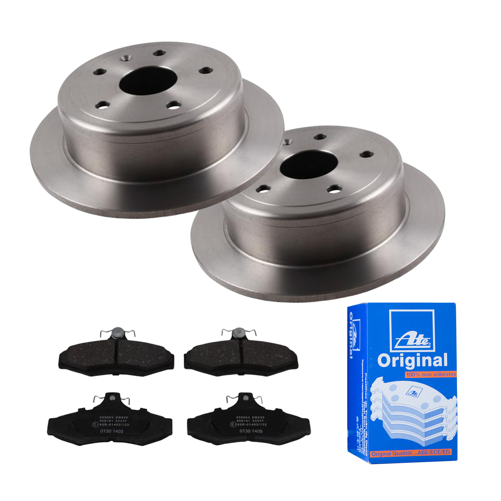 ATE Bremsensatz, Scheibenbremse ijf141hf92 Hinterachse Voll 258mm 10mm für DAEWOO CHEVROLET