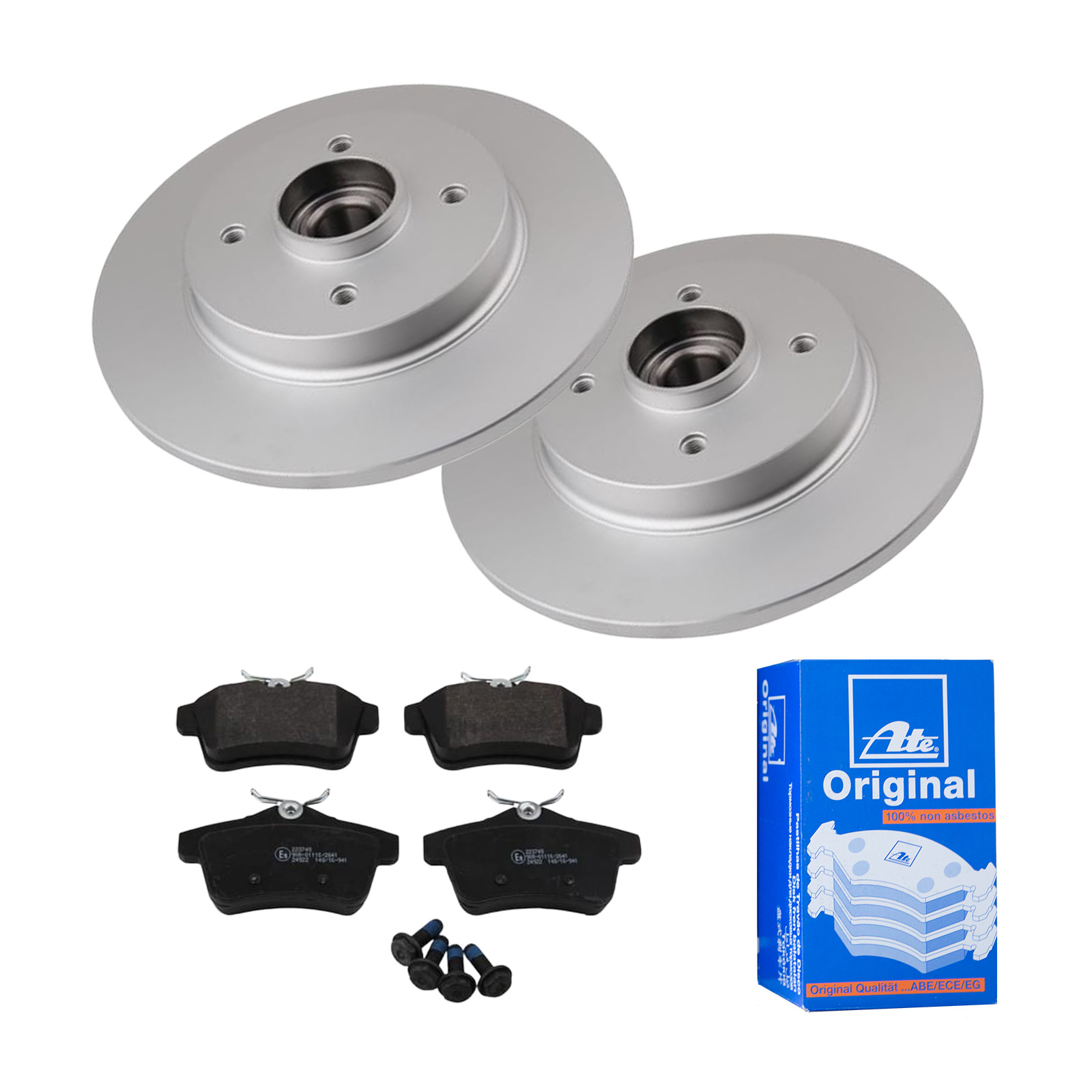 ATE Bremsensatz, Scheibenbremse ijf141hgt8 Hinterachse Voll 268mm 12mm für PEUGEOT CITROËN