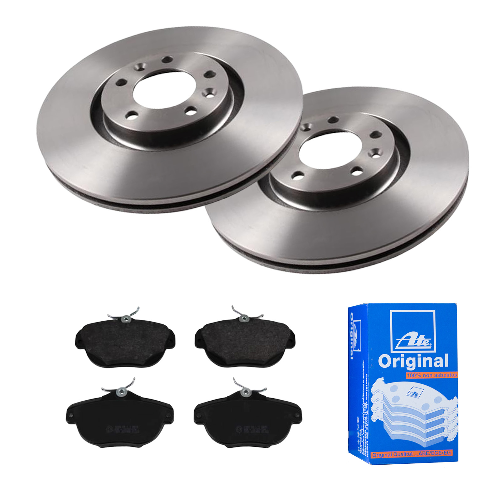 ATE Bremsensatz, Scheibenbremse ijf141hlf6 Hinterachse belüftet 302mm 22mm für CITROËN