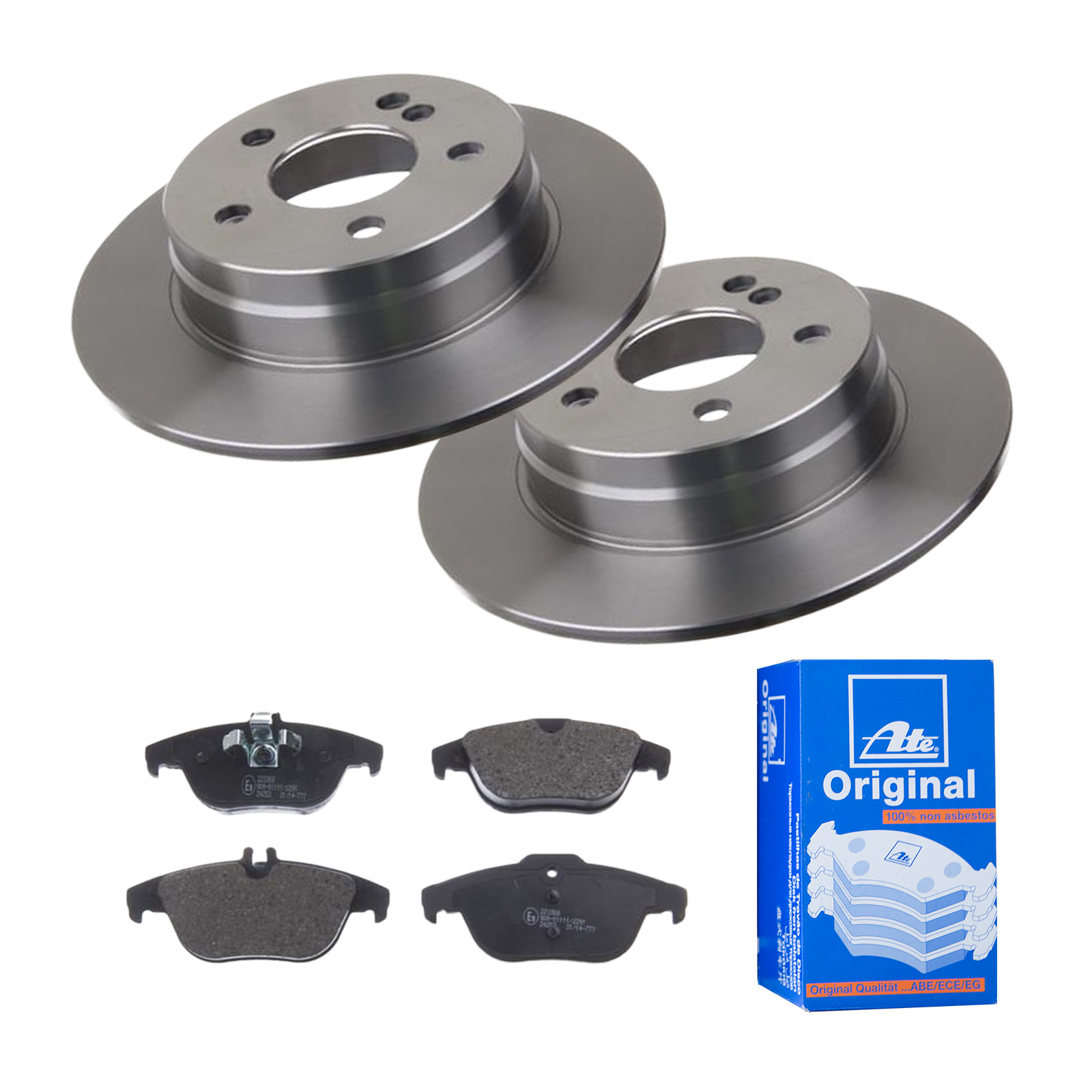 ATE Bremsensatz, Scheibenbremse ijf141hor4 Hinterachse Voll 278mm 9mm für MERCEDES-BENZ MAYBACH