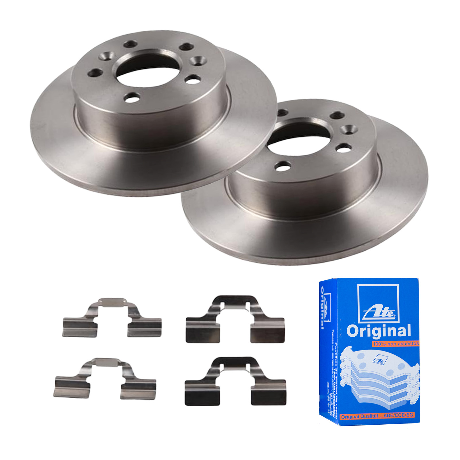 ATE Bremsensatz, Scheibenbremse ijf141hp00 Hinterachse Voll 265mm 10mm für RENAULT
