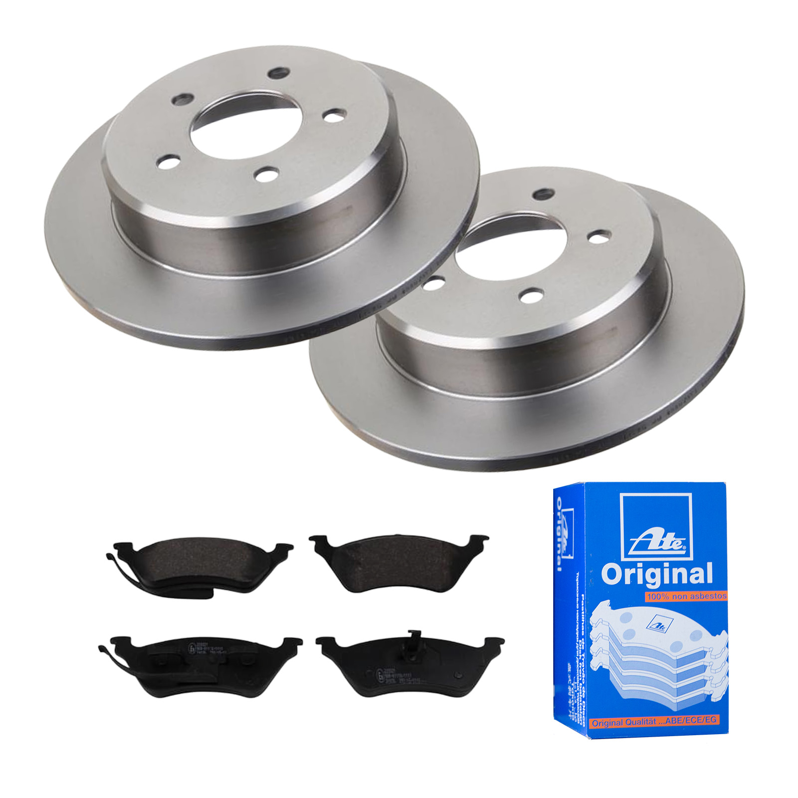 ATE Bremsensatz, Scheibenbremse ijf141hp96 Hinterachse Voll 290mm 12mm für CHRYSLER JEEP
