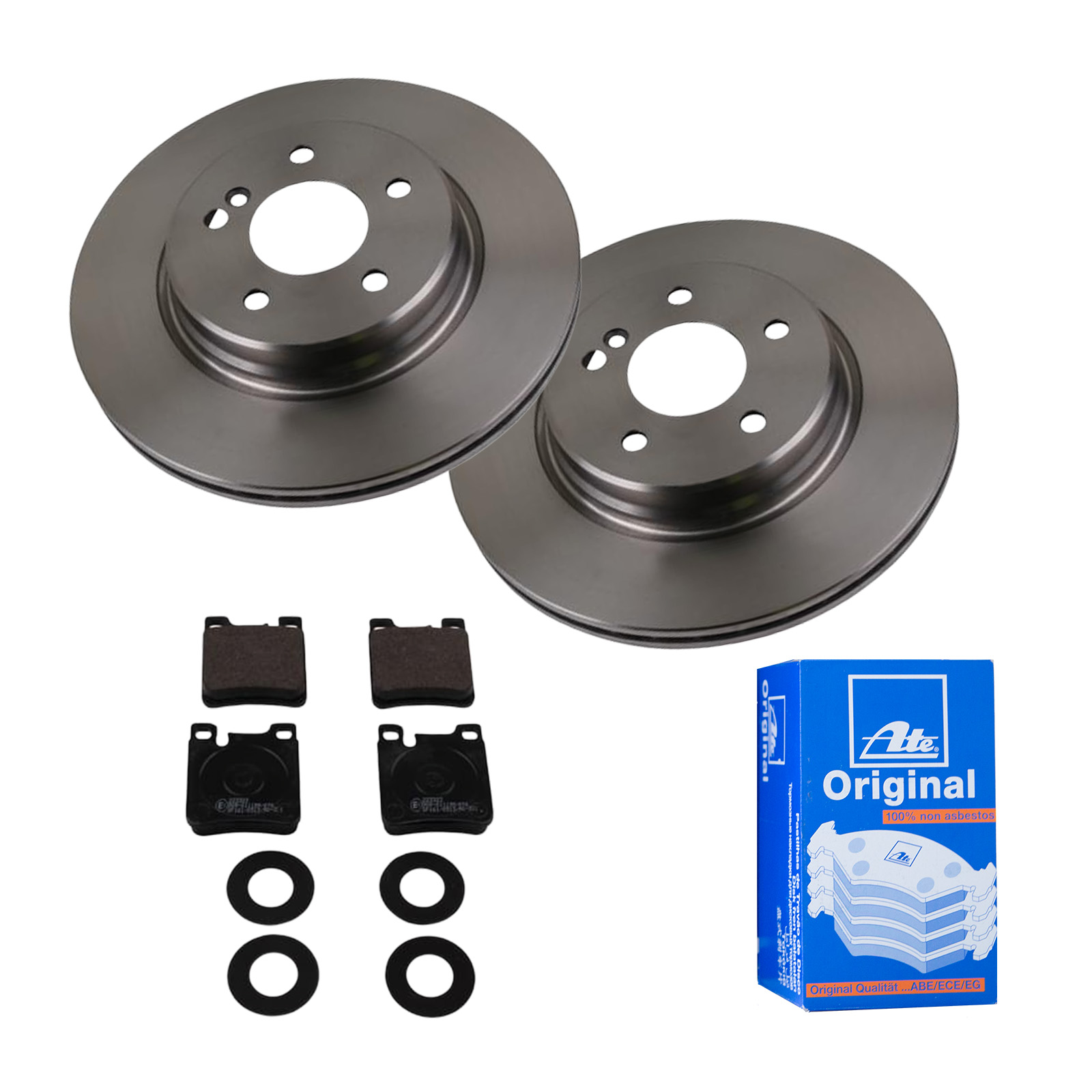 ATE Bremsensatz, Scheibenbremse ijf141hph2 Hinterachse belüftet 300mm 22mm für MERCEDES-BENZ CHRYSLER