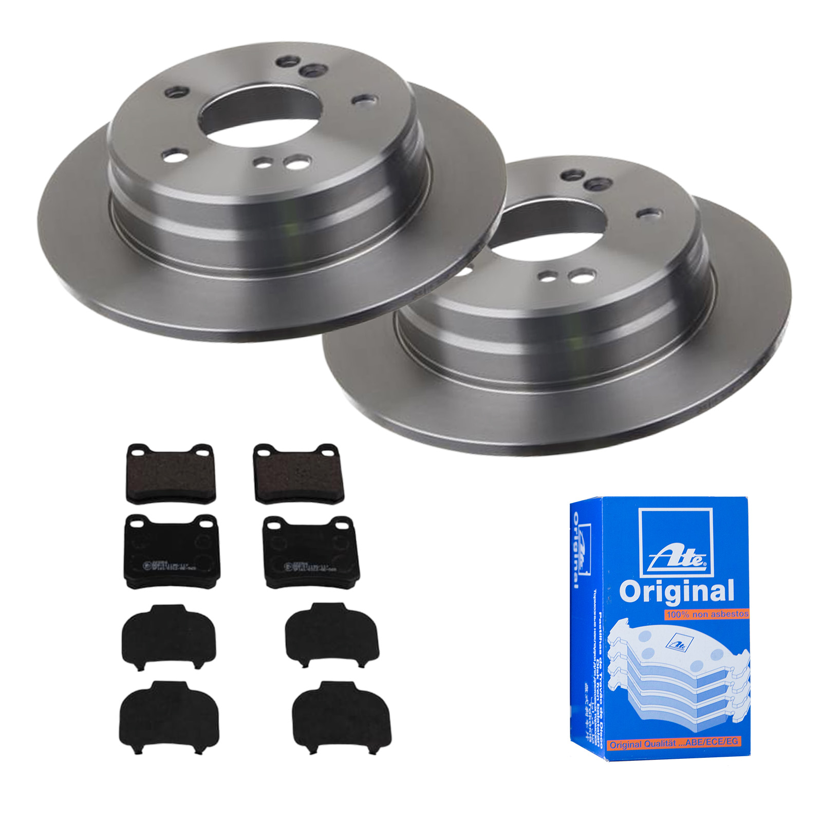 ATE Bremsensatz, Scheibenbremse ijf141hps8 Hinterachse Voll 258mm 9mm für MERCEDES-BENZ