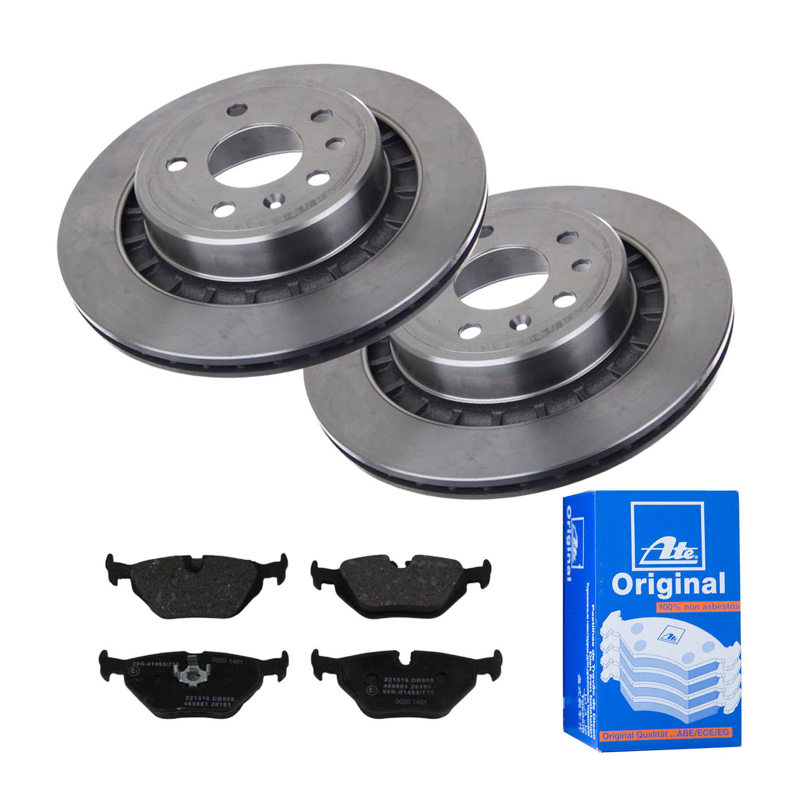 ATE Bremsensatz, Scheibenbremse ijf141hq04 Hinterachse belüftet 300mm 20mm für SAAB BMW ROVER MG