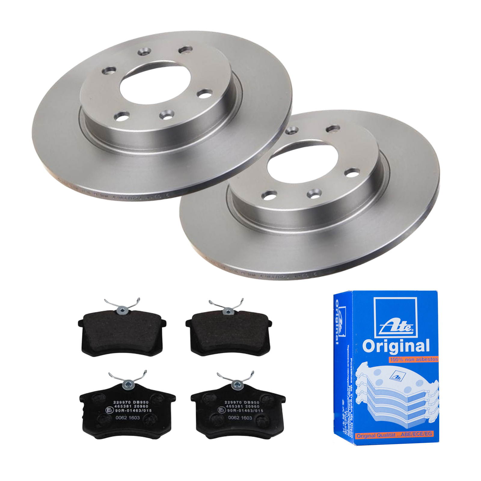ATE Bremsensatz, Scheibenbremse ijf141hrc4 Vorderachse Voll 247mm 10mm für PEUGEOT CITROËN VAG SEAT
